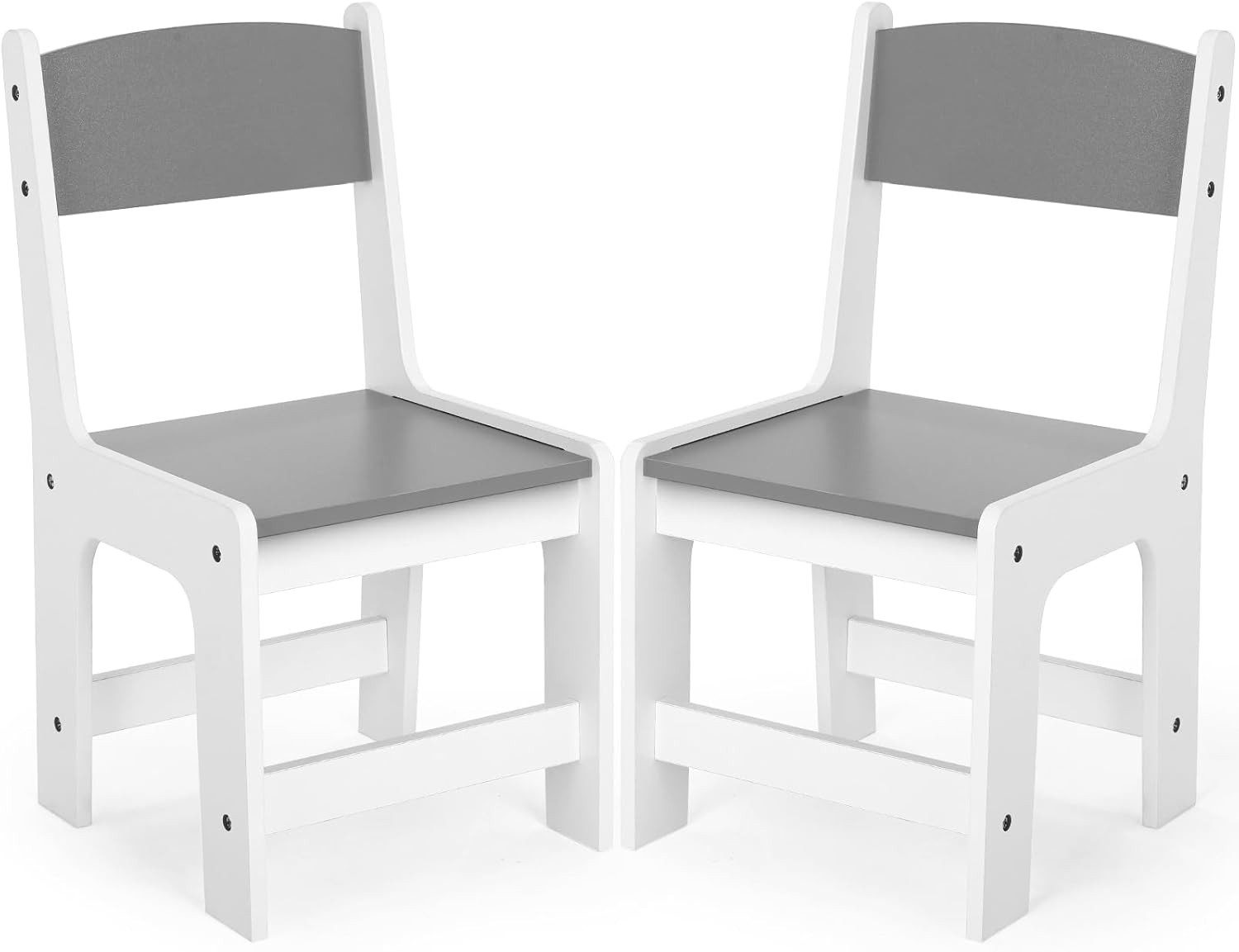 TLGREEN Kinderstuhl,Schreibtischstuhl Kinder ab 2 Jahren (KinderStühlen mit Fußstütze & Gebogener Rückenlehne), 55x30x28cm für Kinderzimmer,Lernen & Kindergarten