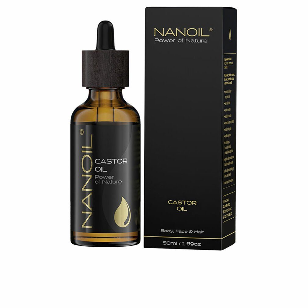 Nanoil Körper 50ml für Rizinusöl Haaröl und Haare NANOIL