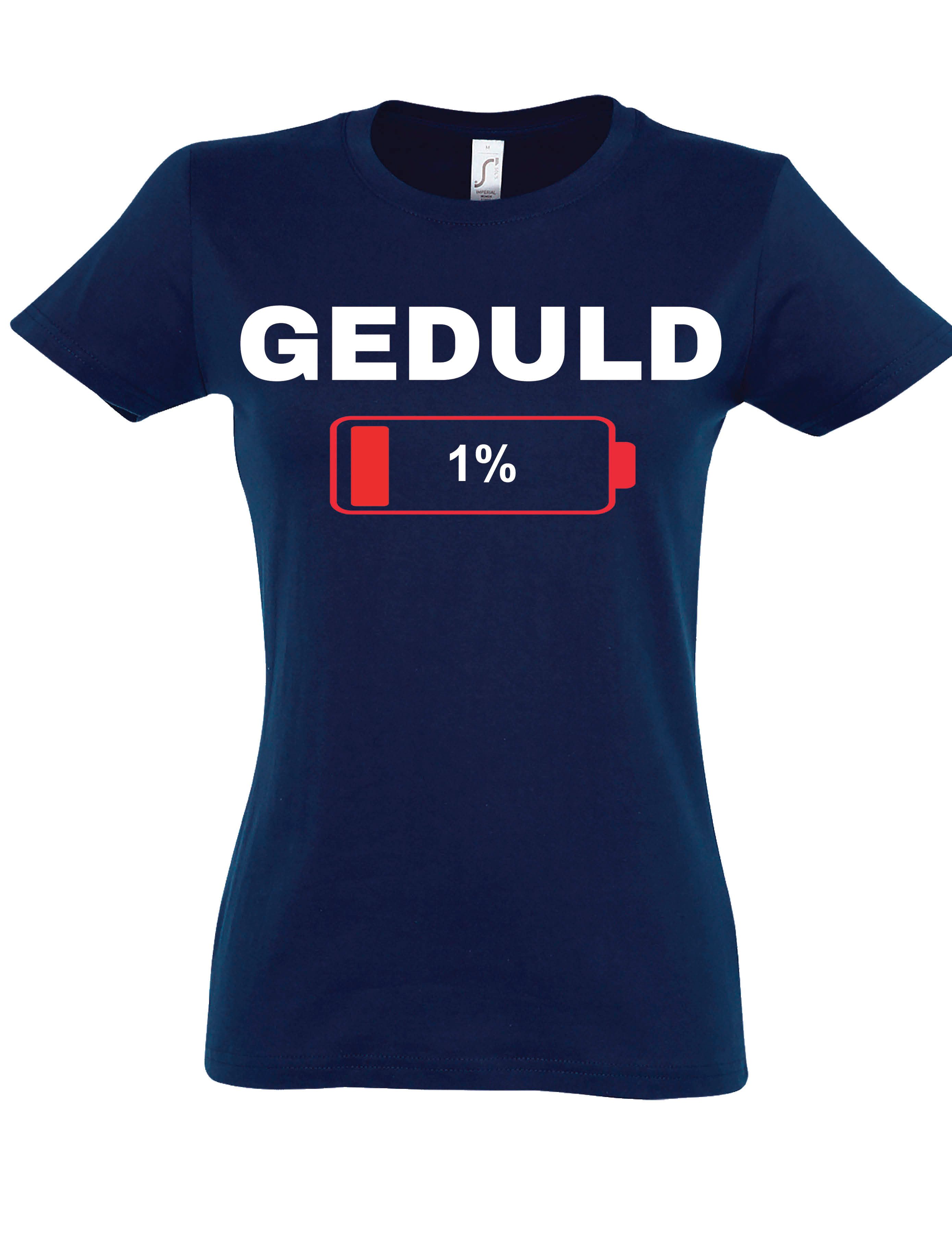 Youth Designz Print-Shirt Geduld bei 1%: Damen T-Shirt stylisch lustig Prin günstig online kaufen