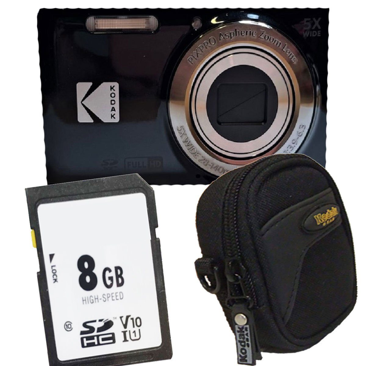 Kodak FZ55 schwarz Digitalkamera Set Angebot Kompaktkamera