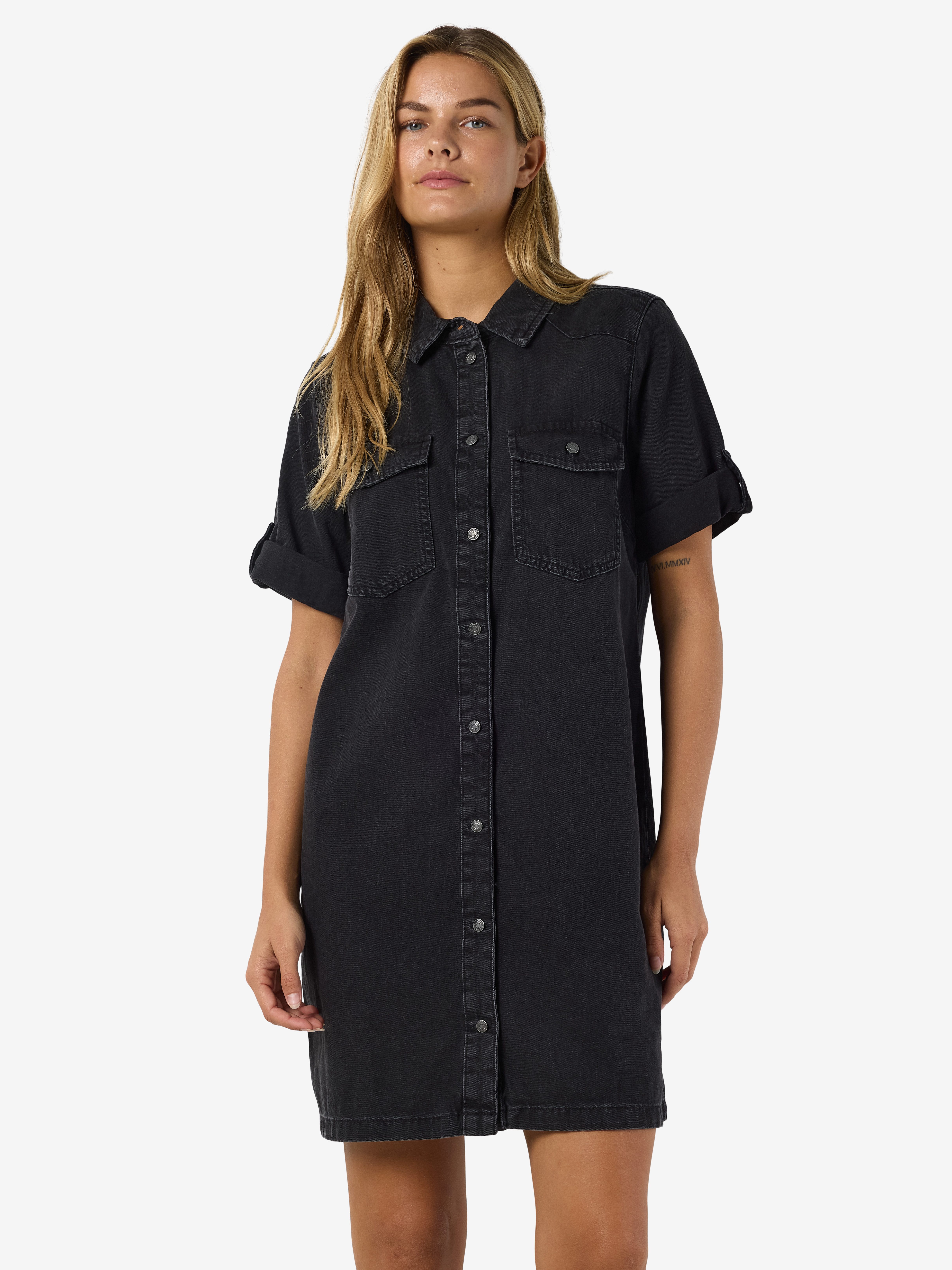 Noisy may Jeanskleid NMNEW SIGNE S/S DENIM DRESS WG001BL NOOS