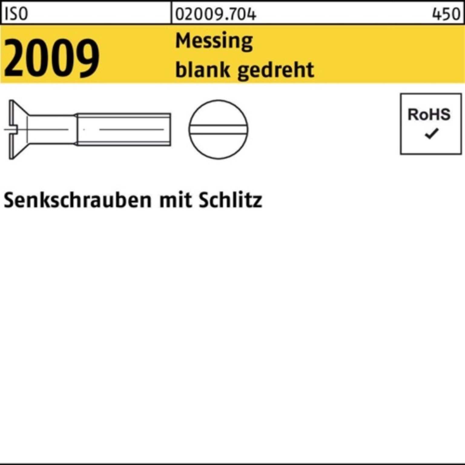 gedreht Senkschraube Reyher Schlitz 4 Messing Senkschraube 100er ISO blank 2009 Pack M1,6x