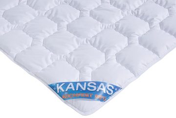 Baumwollbettdecke, »Kansas«, f.a.n. Schlafkomfort, Füllung: Baumwolle, Bezug: 100% Baumwolle, Bettdecke 135x200, 155x220 und 200x200, Naturfaser im Bezug als auch in der Füllung - Bettdecken in 4 Wärmeklassen, kochfest bis 95 °C