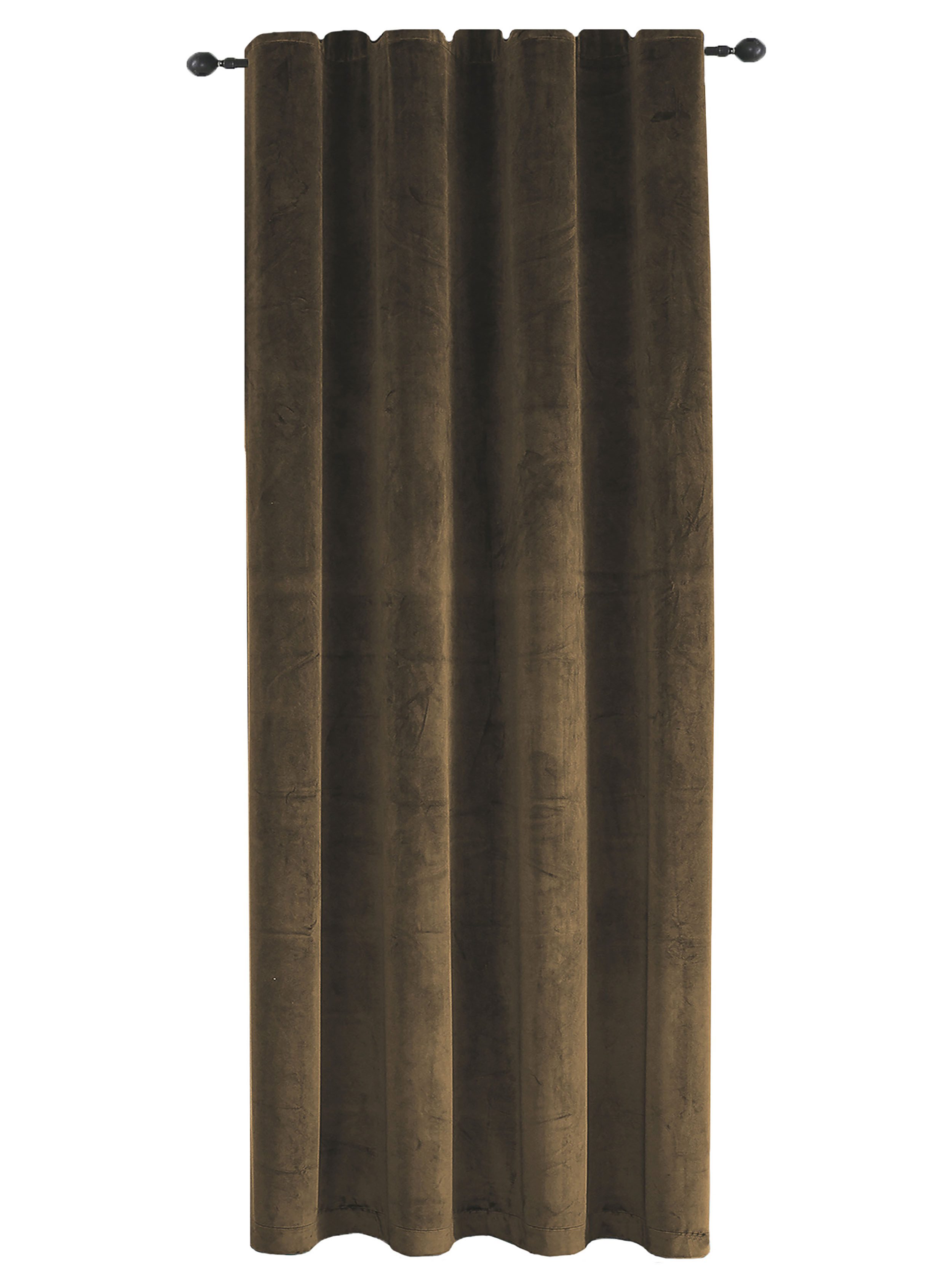 Haus und Deko Gardine Verdunkelungsvorhang Samt weich Vorhang Kräuselband blickdicht Gardine (1 St), Kräuselband, Polyester