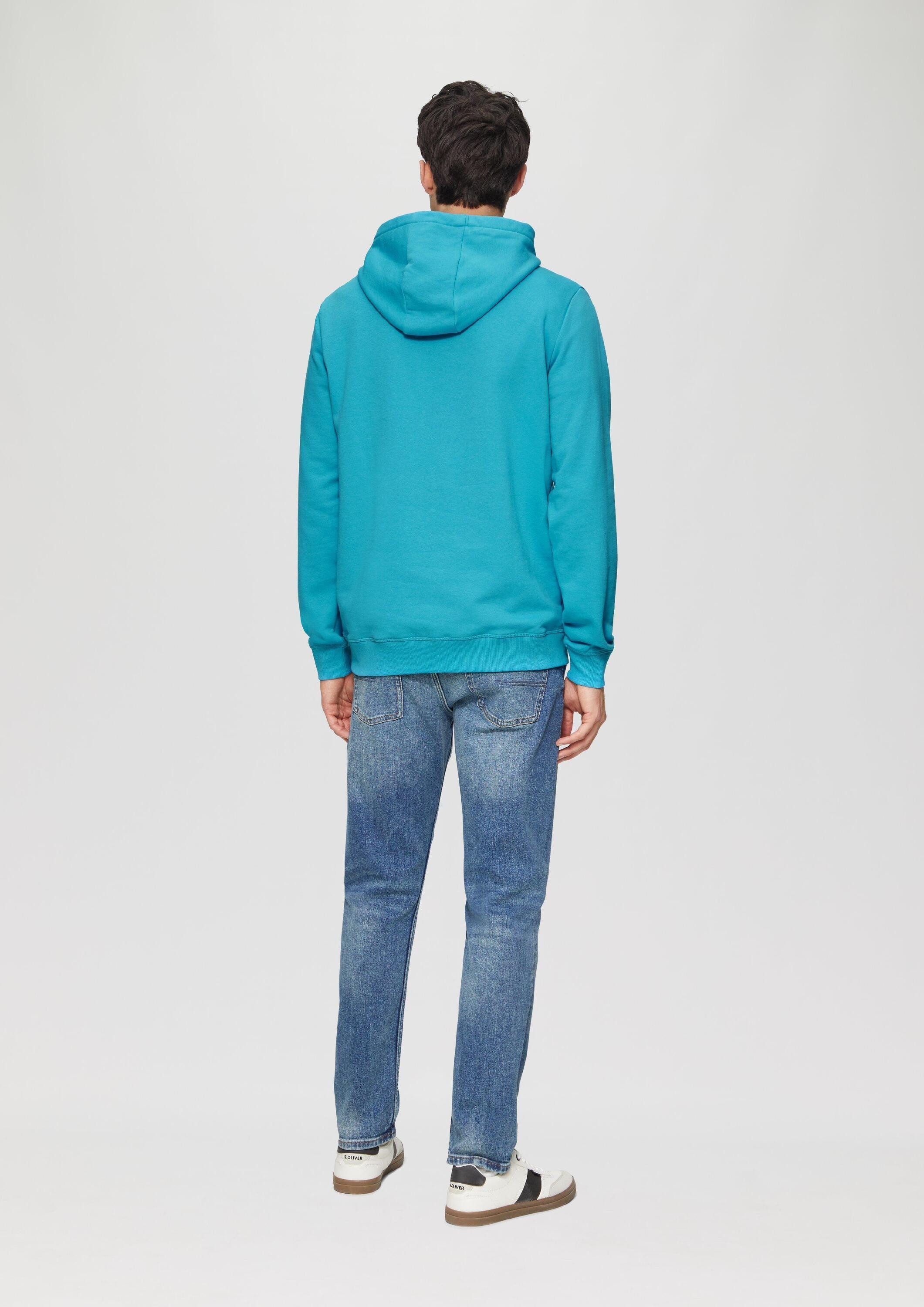 s.Oliver Sweatshirt Sweatshirt Hoodie aus Sweat-Ware mit Stickerei – Bild 3 von 5