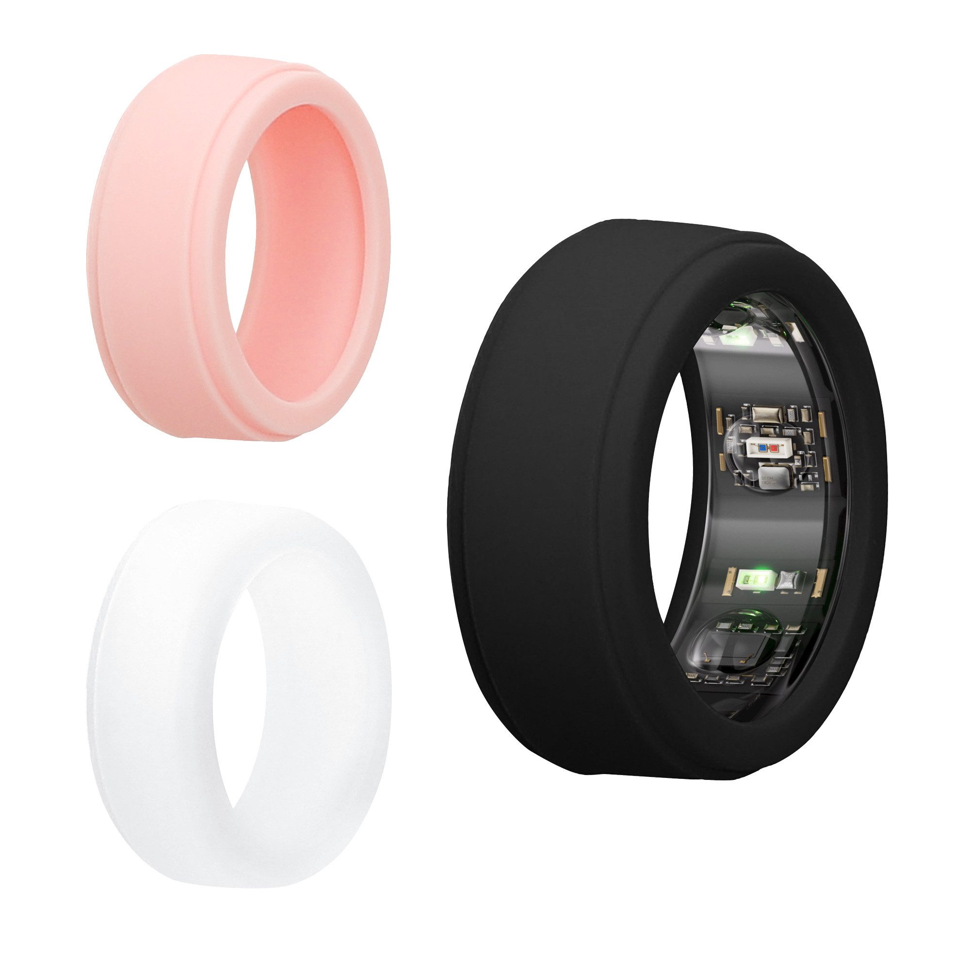 Smartwatch-Hülle 3x Smart Ring Protector für Oura Ring Gen 3 - S size 6 7 8 9 10