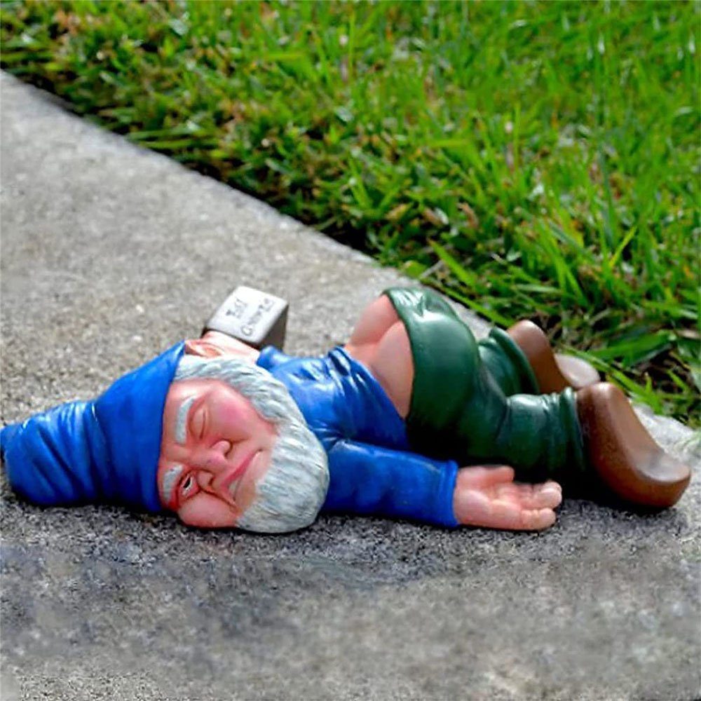 NUODWELL Gartenfigur Gnomen-Gartenstatue, Harz-Gartenzwerg-Handwerk, Garten günstig online kaufen