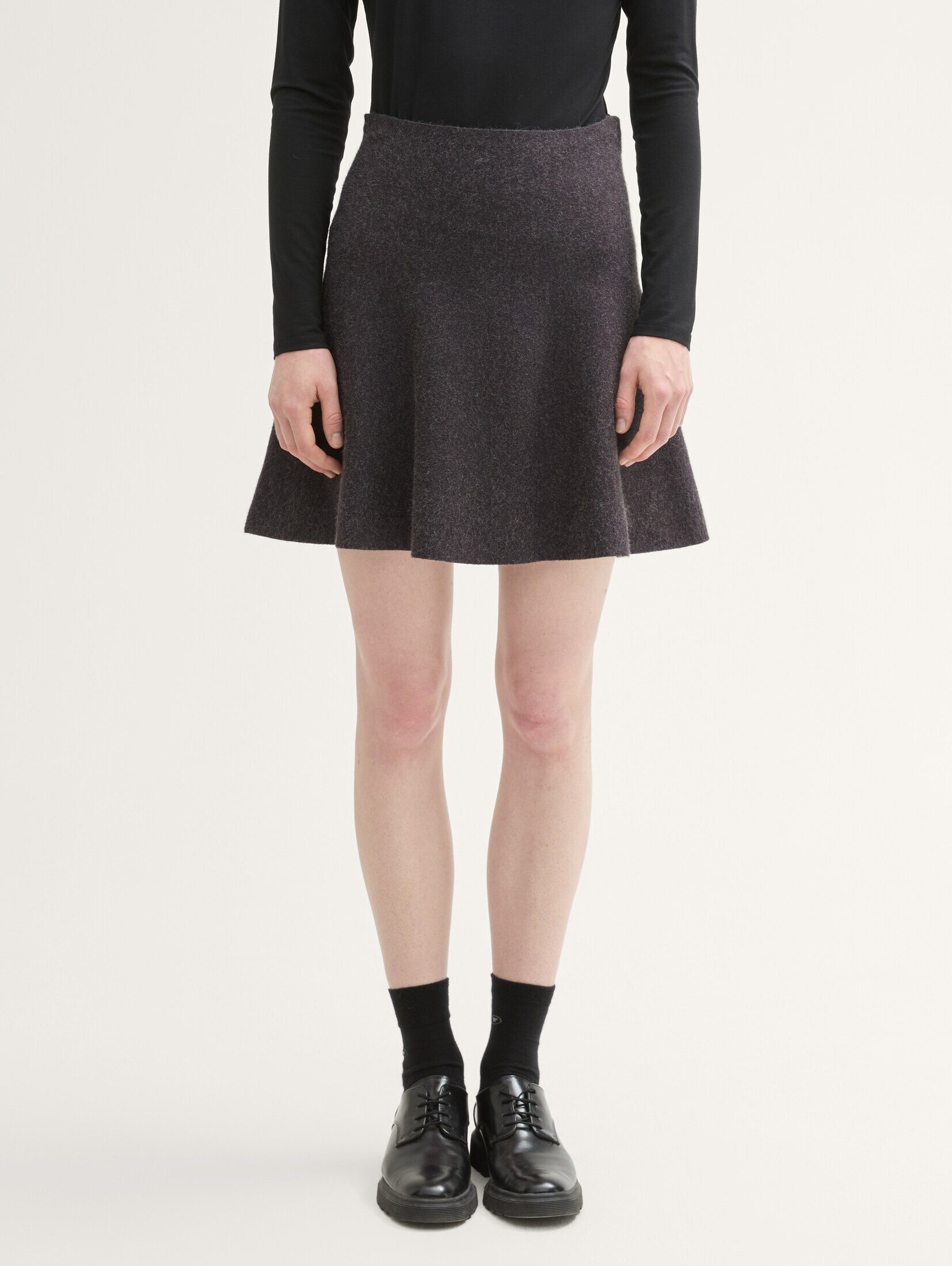 TOM TAILOR Denim Minirock Röcke Mini Strickrock im Skater-Look günstig online kaufen