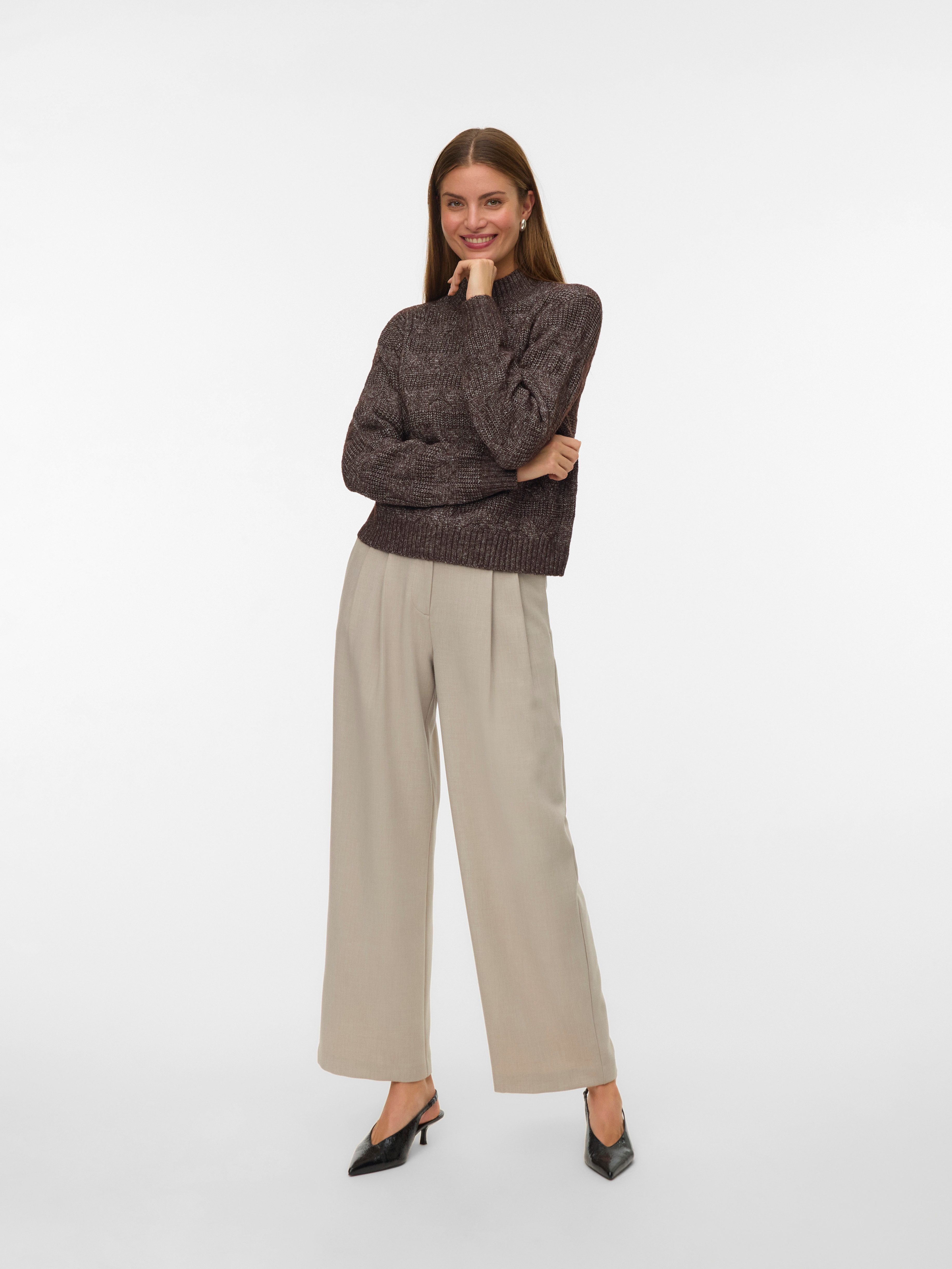 Vero Moda Strickpullover VMVIRGO LS HIGHNECK PULLOVER BF