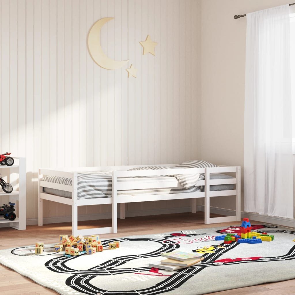 vidaXL Bett Kinderbett Weiß 75x190 cm günstig online kaufen