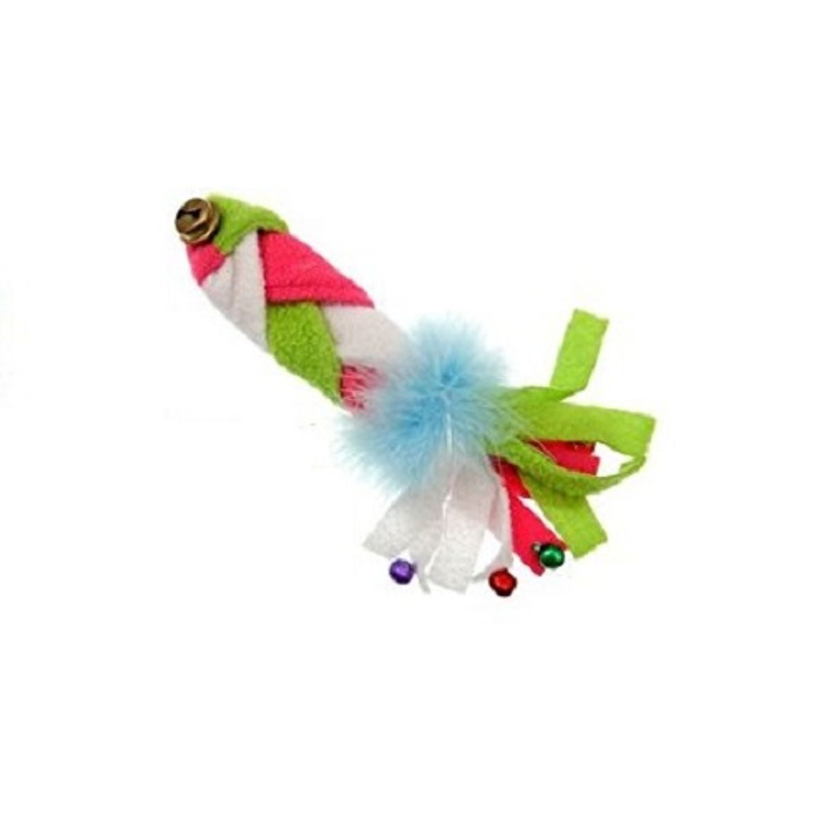 Tierkuscheltier Baumwollkatzenspielzeug Plüsch Glamour bunt 17cm