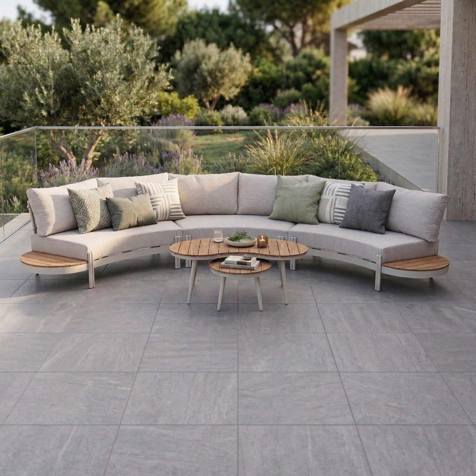 MANDALIKA Garden Gartenlounge-Set Aluminium / Rope Lounge Set RONDA – Natürlich entspannen mit Stil