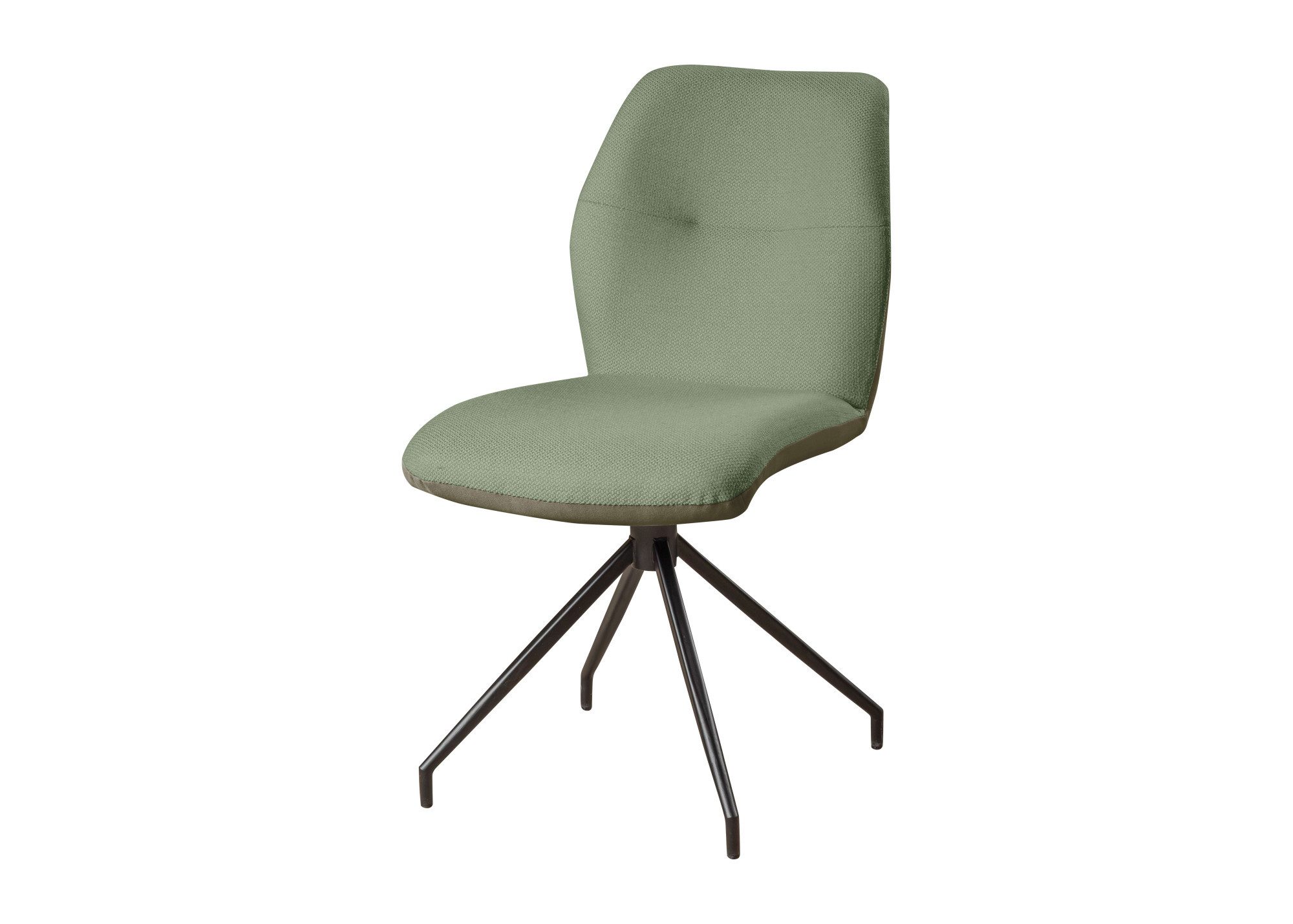 Home affaire Drehstuhl Bruna Esszimmerstuhl,Polsterstuhl, Küchenstuhl, 4-Fußstuhl, 360° drehbar, mit automatischer Rückstellung, 2-Stoff-Design