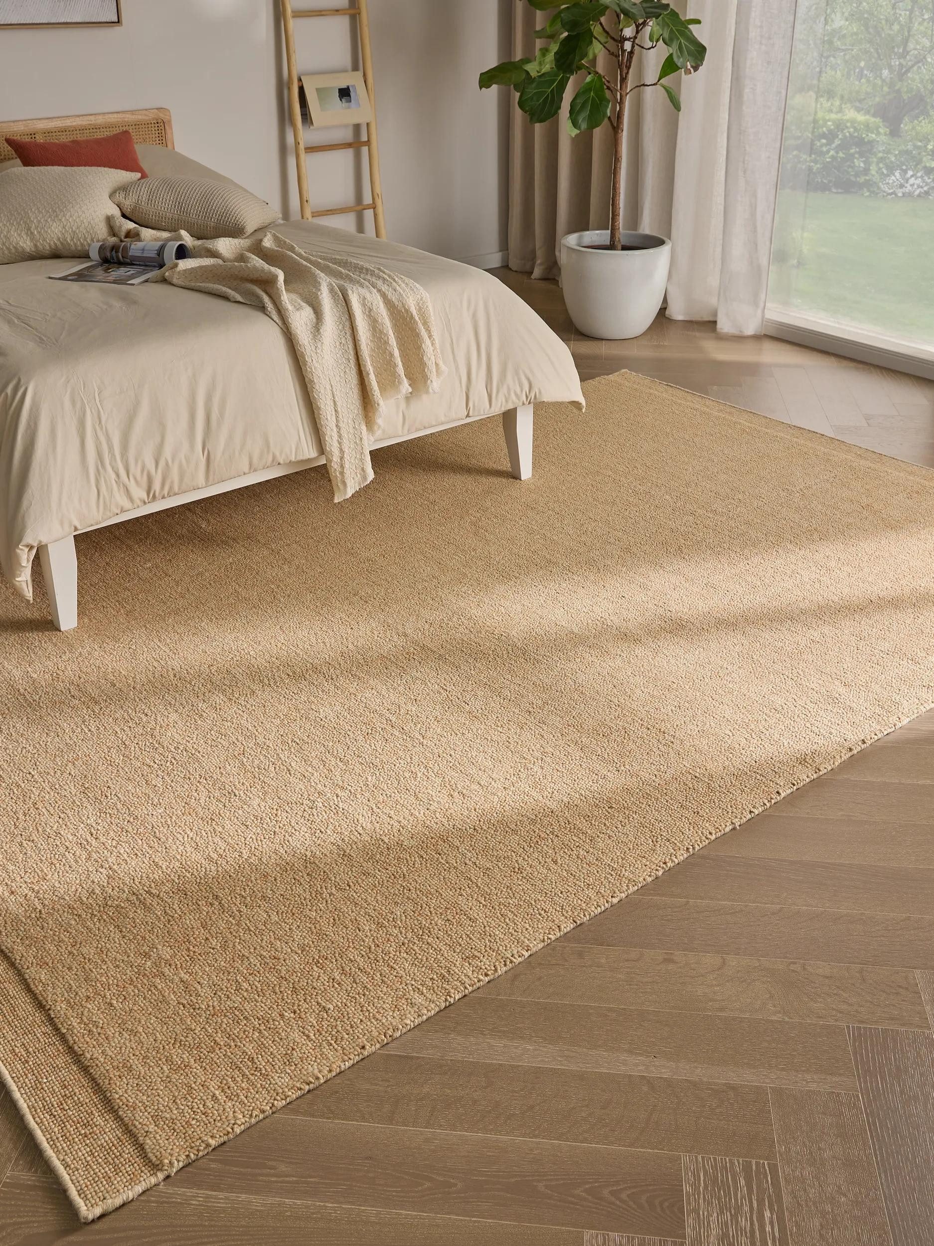 benuta Wollteppich Imke, rechteckig, Höhe: 11 mm, Kunstfaser, Berber, Ethno-Style, Wohnzimmer