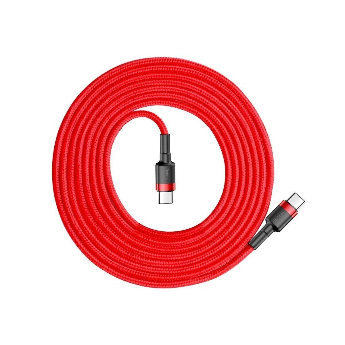 Baseus Baseus Schnell-Ladekabel USB-C PD 2.0 QC 3.0 60W 2m rot Smartphone-Kabel