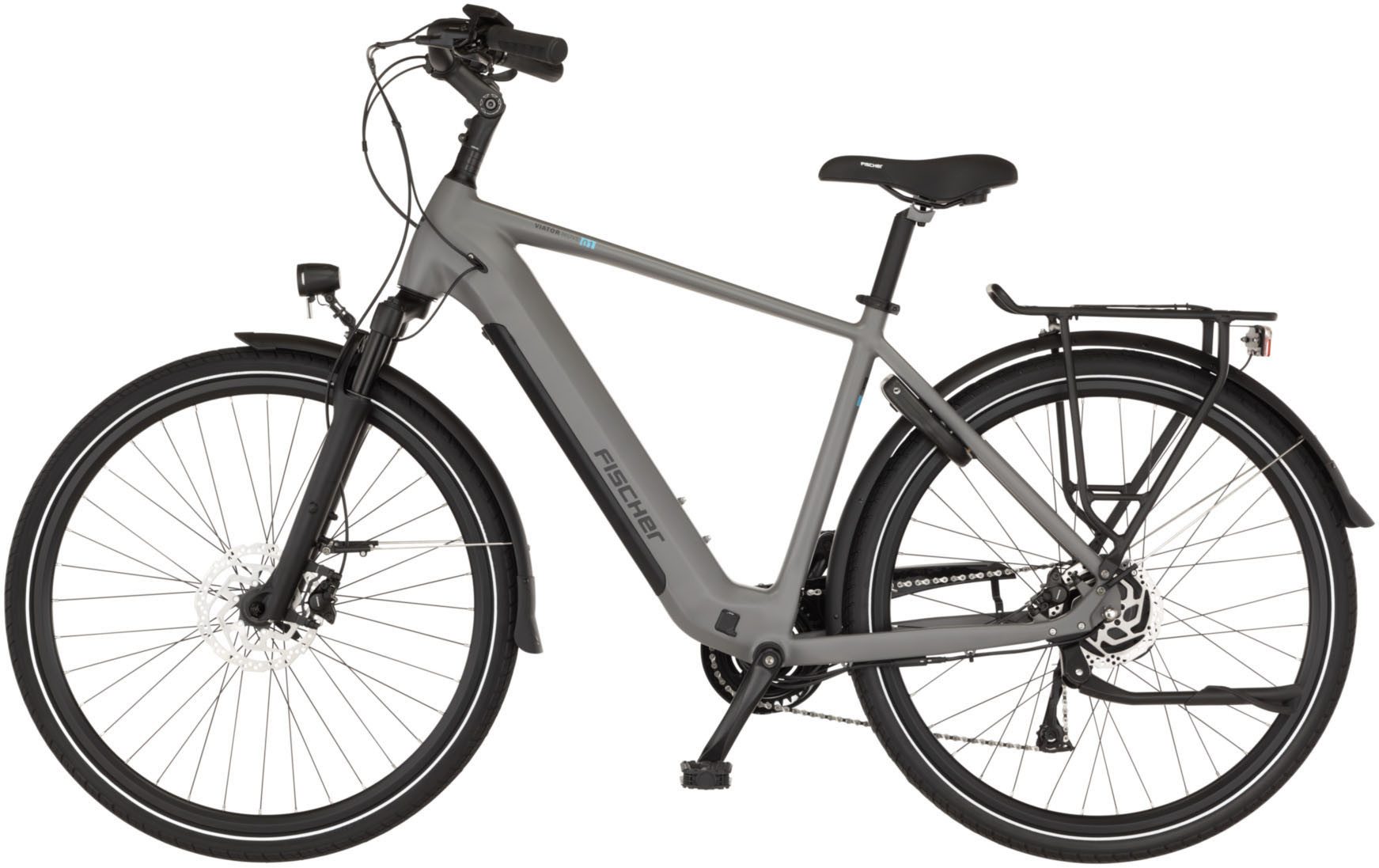 FISCHER Fahrrad E-Bike Trekkingrad VIATOR MOVE 01 474 D, 8 Gang Shimano Acera RD-M3020-8 Schaltwerk, Heckmotor, 474 Wh
