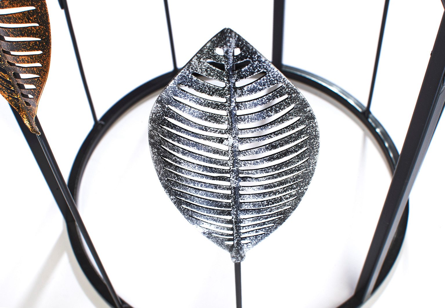 Kobolo Beistelltisch Tisch Dekotisch - PIANTA - aus Metall und Holz Gr1 (1-St)