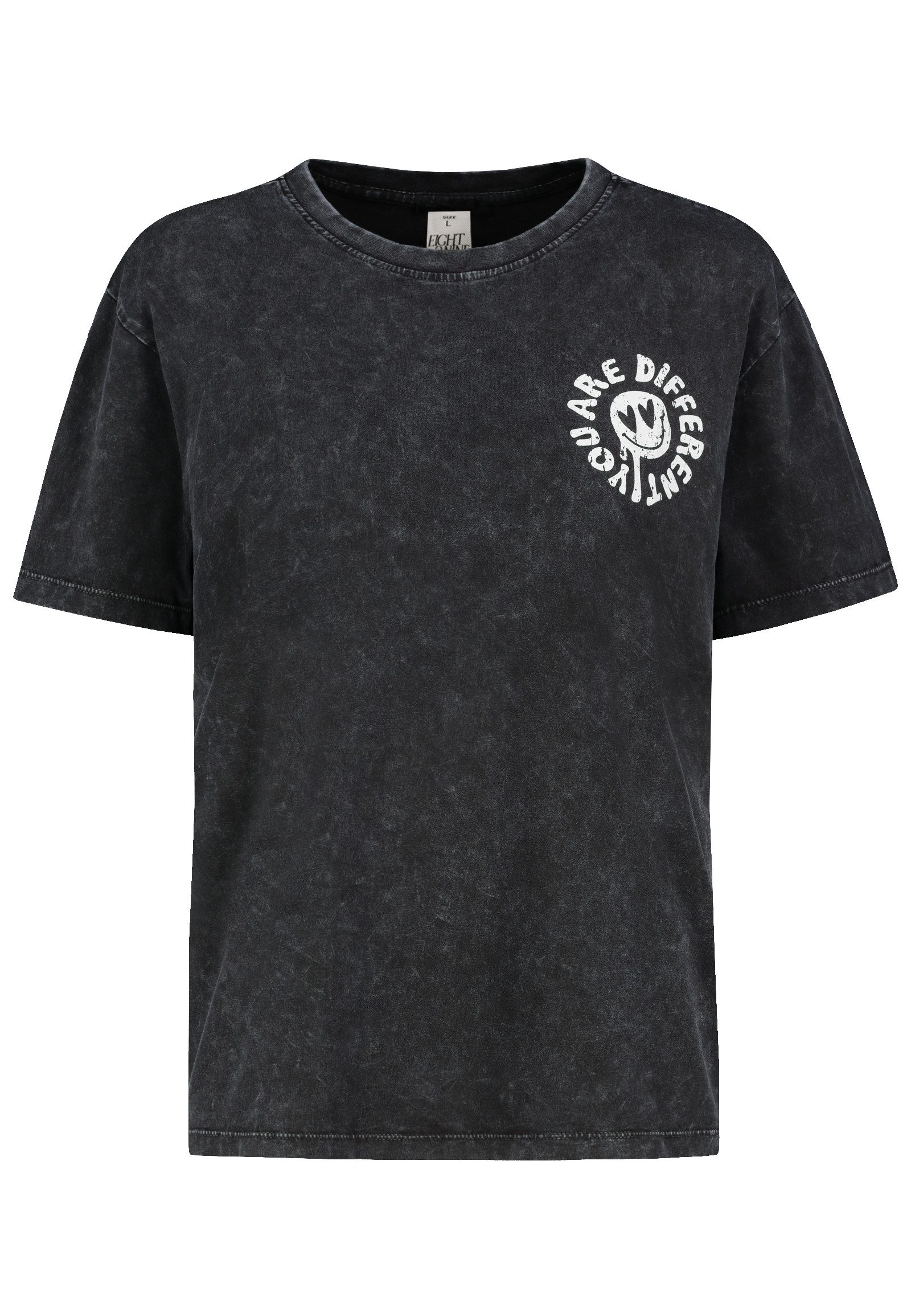 T-Shirt Minimalistischer Sommerlook Großer Rückenprint Locker