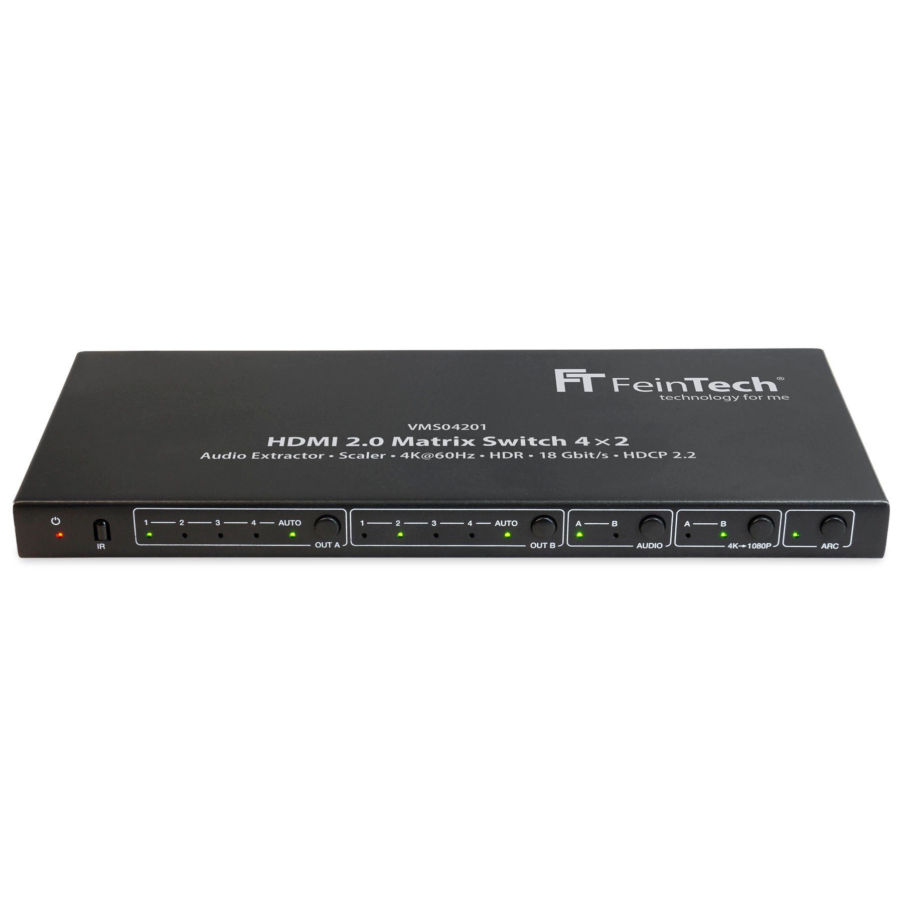 Audio / Video Matrix-Switch VMS04201 HDMI Matrix Switch 4x2 mit Audio Extractor