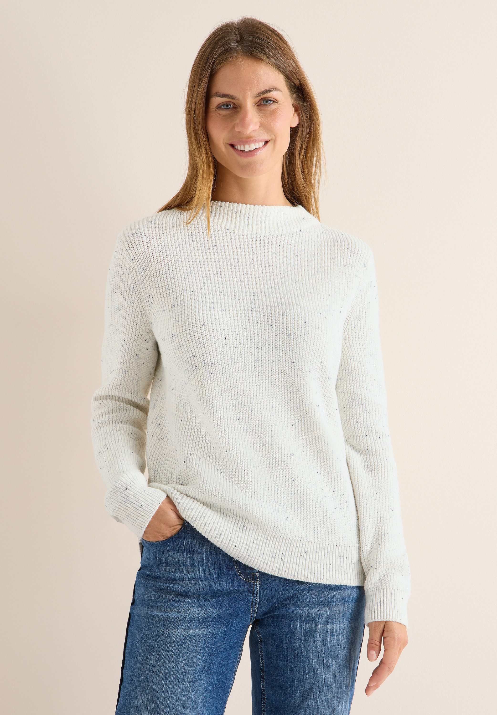 CECIL Strickpullover im soften Baumwoll-Mix günstig online kaufen