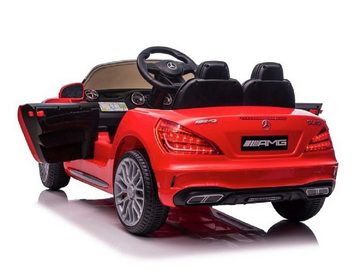 Elektro-Kinderauto Kinder Elektroauto Mercedes Benz SL63 AMG rot Zwei Motoren, LED