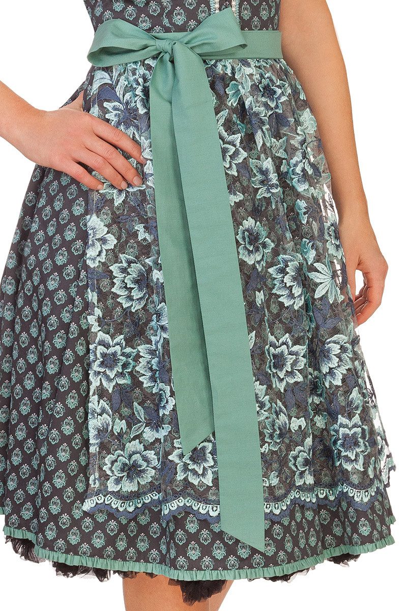 Alpenfee Tracht Dirndl Midi Dirndl 2tlg. - SILA - türkis
