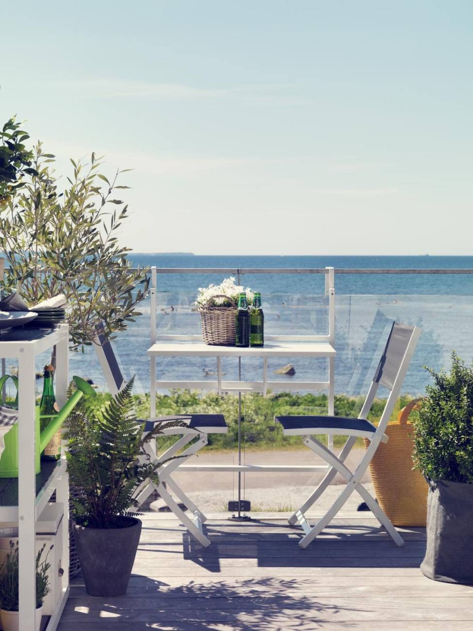 Brafab Gartenstuhl Leone aus Aluminium, Weiß