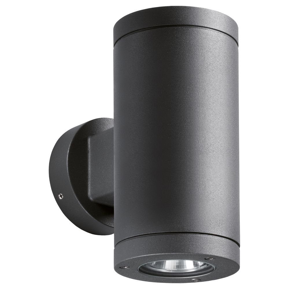 Graphit Outdoor-Leuchte IP66, warmweiss, Leuchtmittel Nein, 172x86mm, click-licht Angabe, enthalten: GU10 Up&Down Aussenwandleuchte, 2x keine Deckenleuchte Aussenlampe, Wandleuchte in