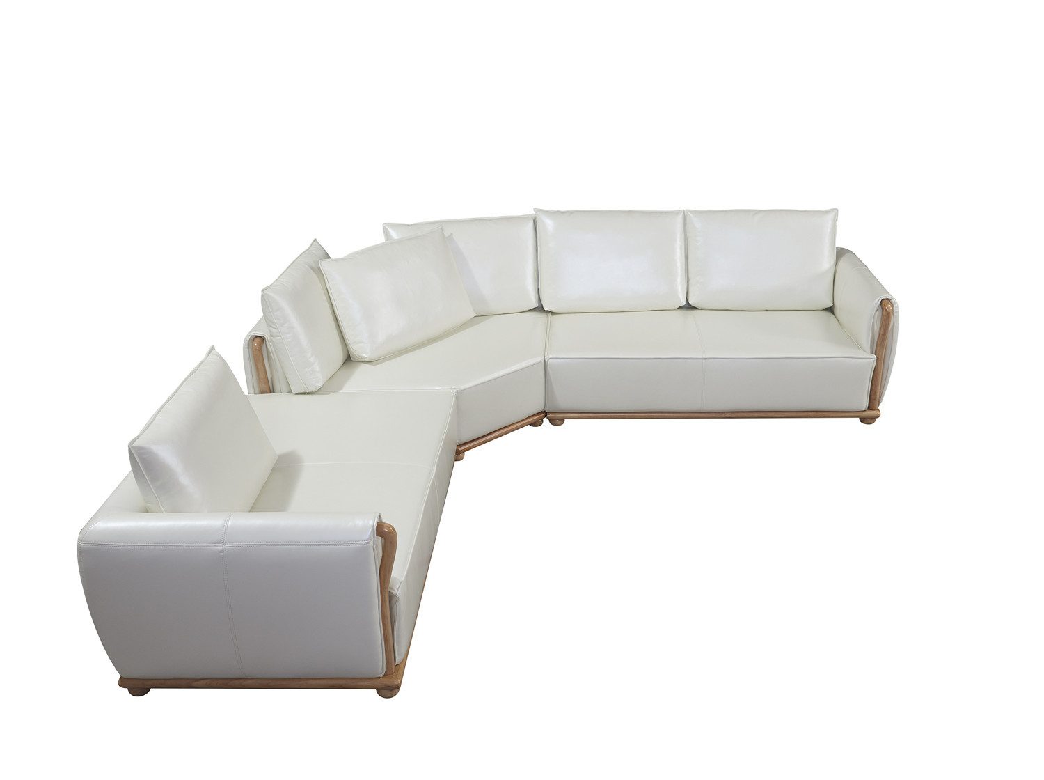 Xlmoebel Ecksofa Designer-Sofa mit Hocker und L-förmiger Wohnlandschaft-Polstergarnitur, Hergestellt in Europa