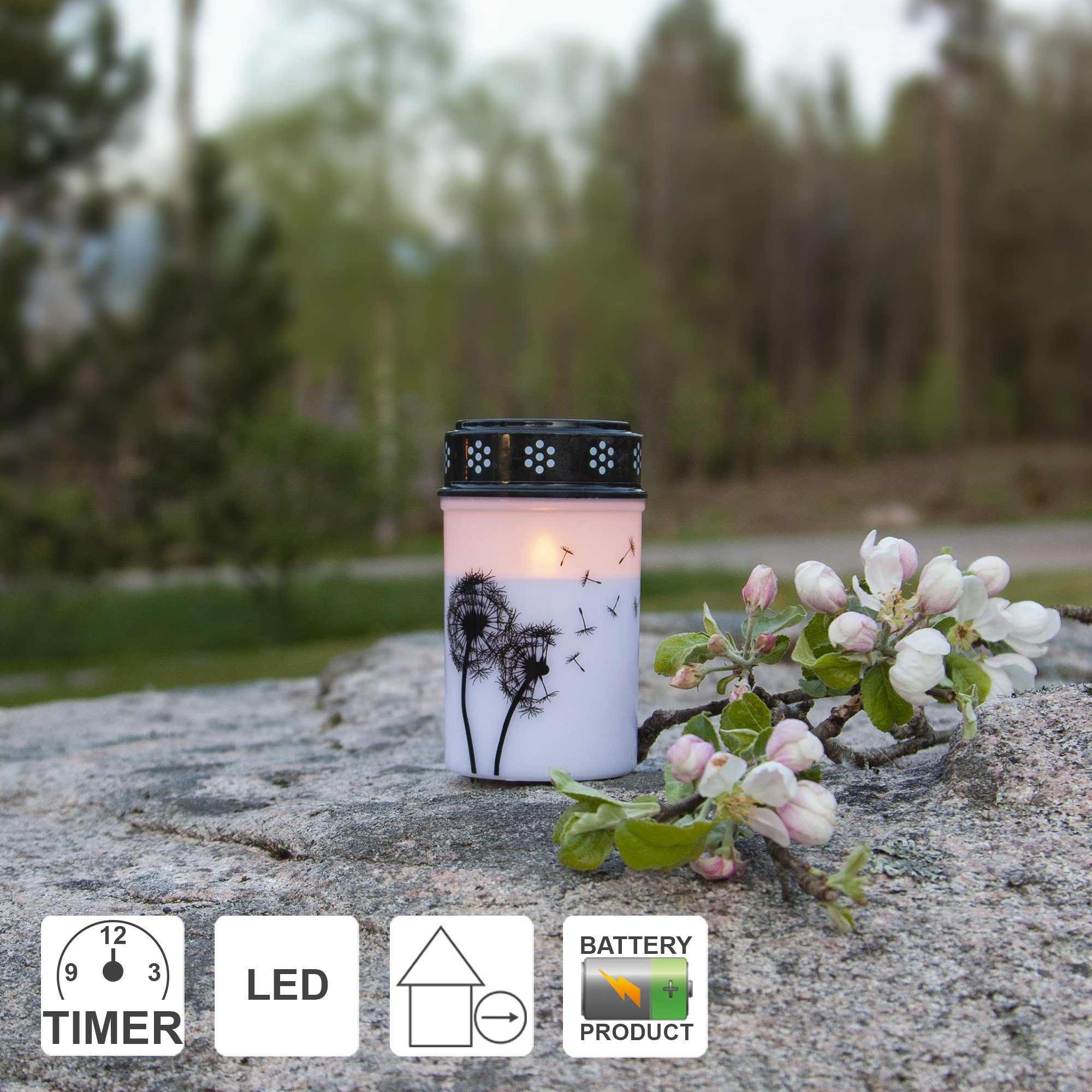 STAR TRADING LED-Kerze Dandelion (1-tlg) – Bild 3 von 5