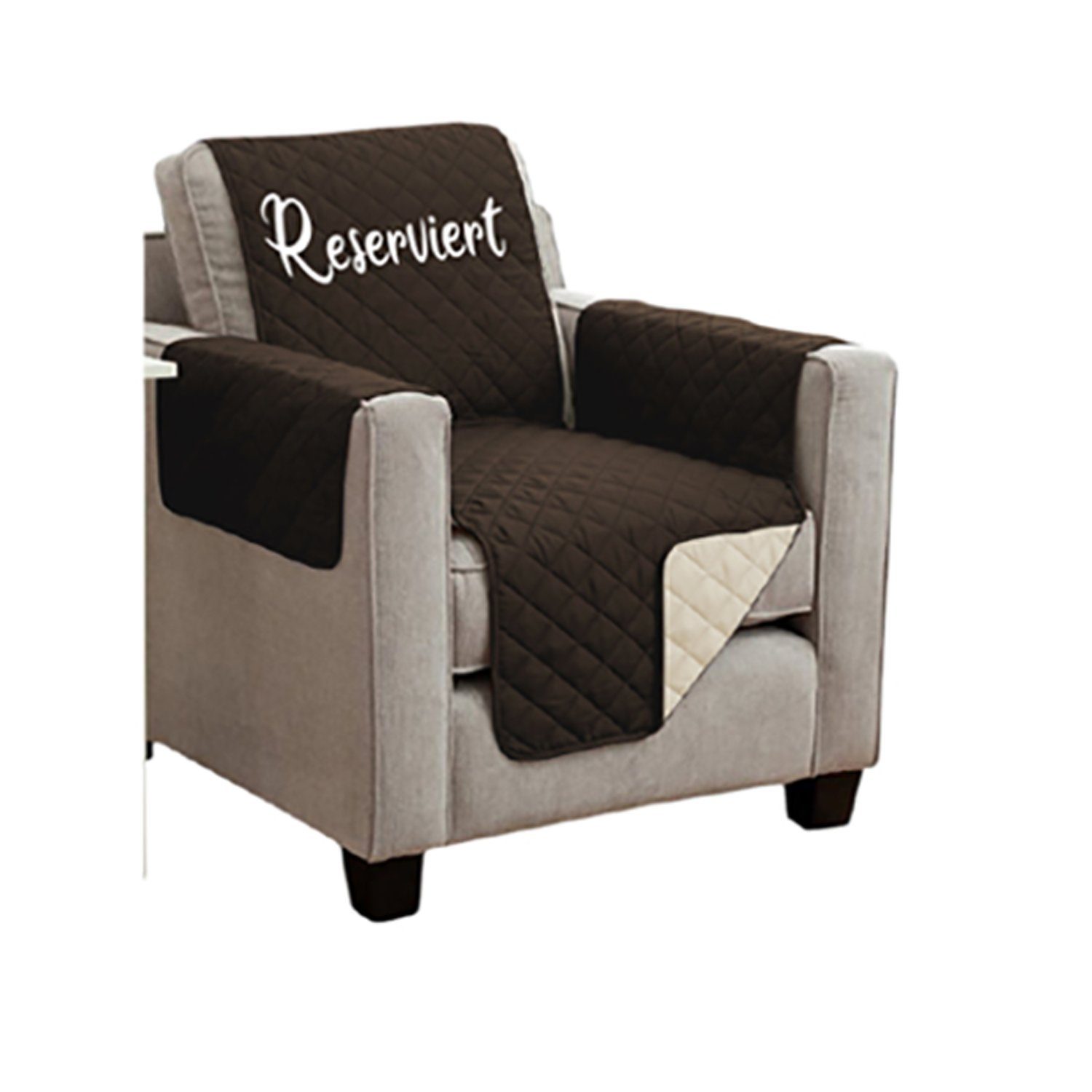 Mojawo Sesselschoner Sofaüberwurf Sesselschoner Sofaschoner Überwurf Decke 191x165cm