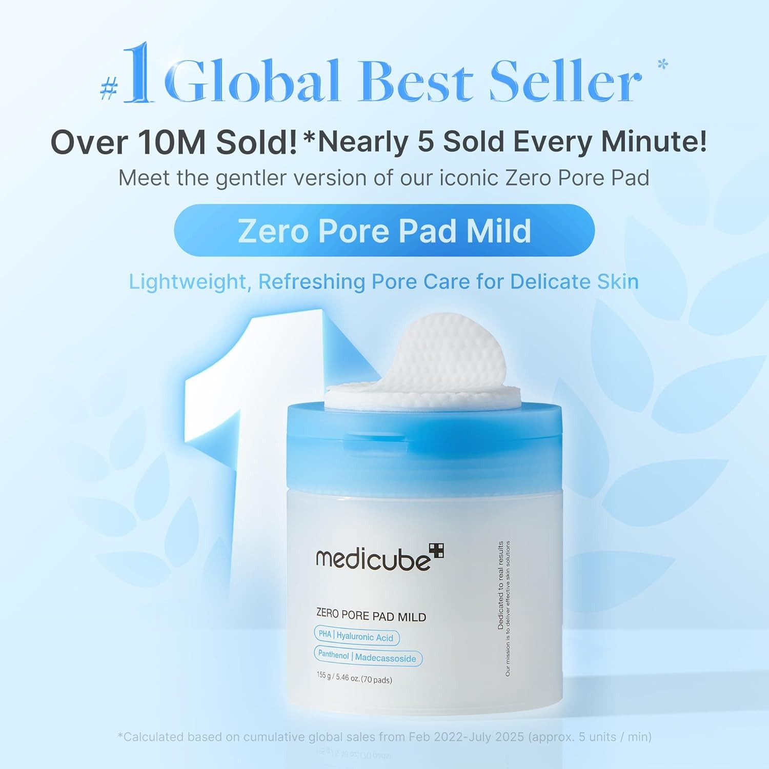 Medicube Gesichtsreinigungstuch medicube Zero Pore Pad Mild, 70-tlg.