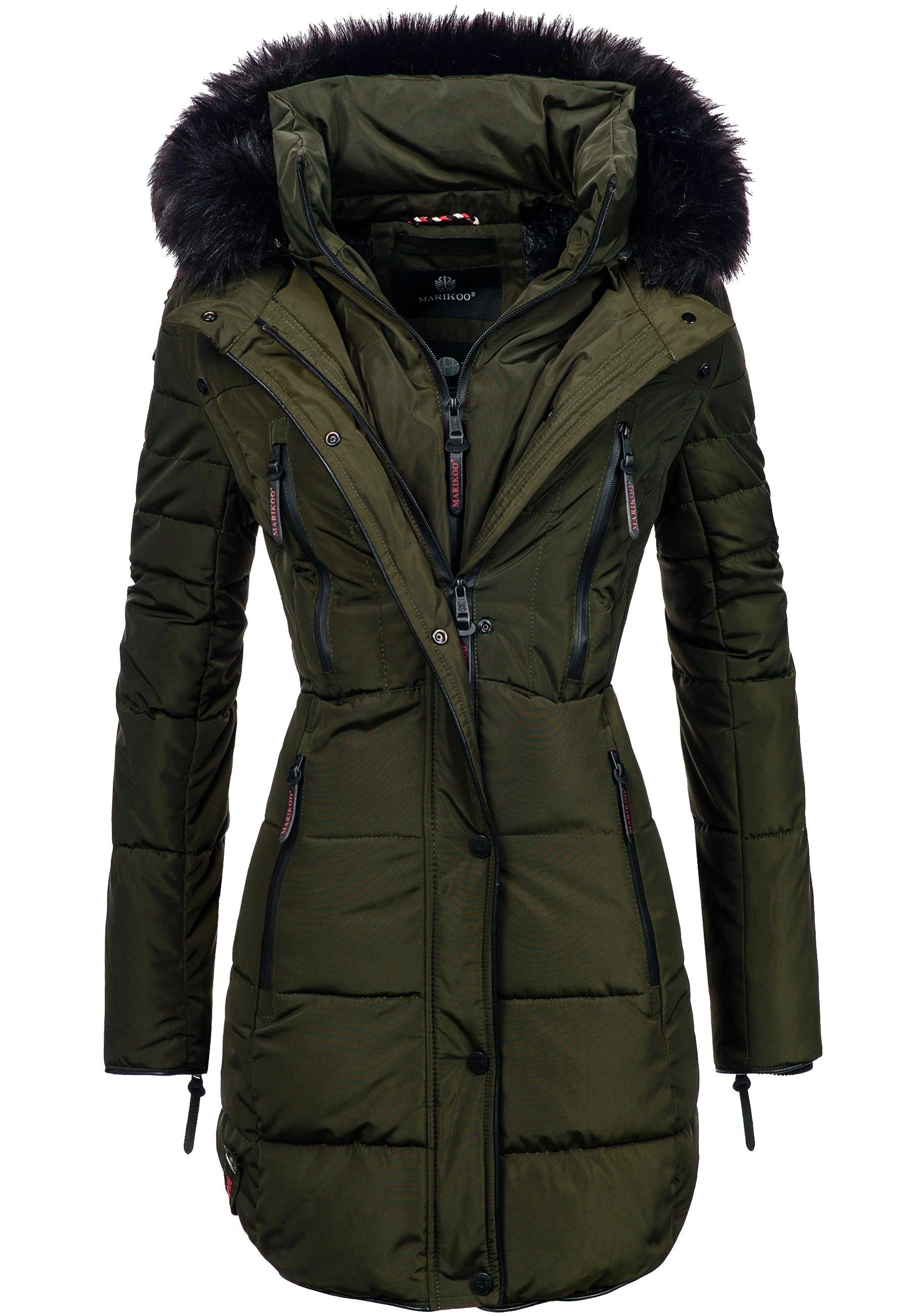 Marikoo Steppmantel Moonshine Winter Kurzmantel mitabnehmbarer günstig online kaufen