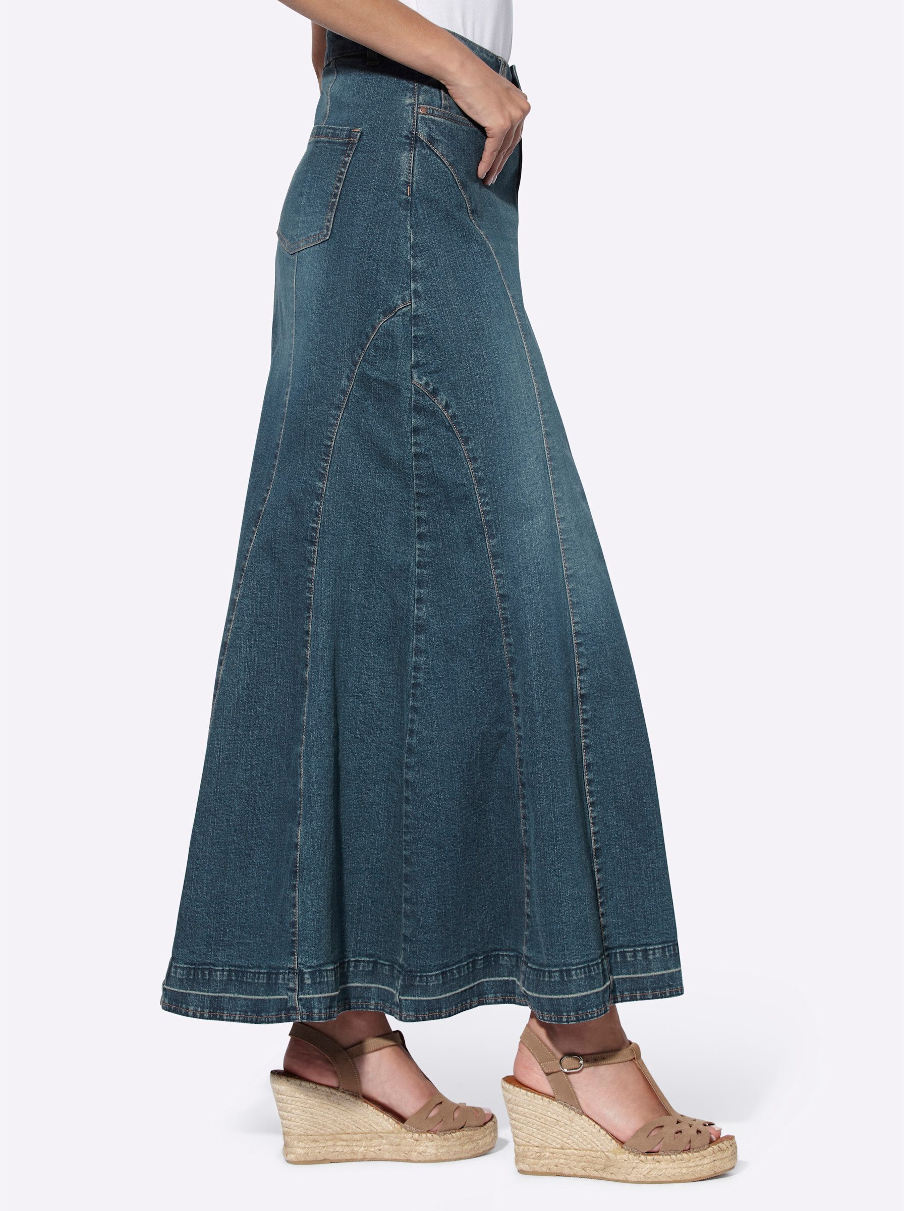 heine A-Linien-Rock Jeansrock günstig online kaufen