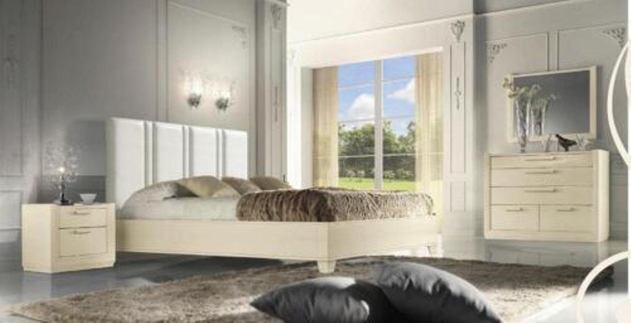 JVmoebel Schlafzimmer-Set, Bett Nachttisch Holz Betten Doppelbetten Bettgestell Neu Set 3tlg
