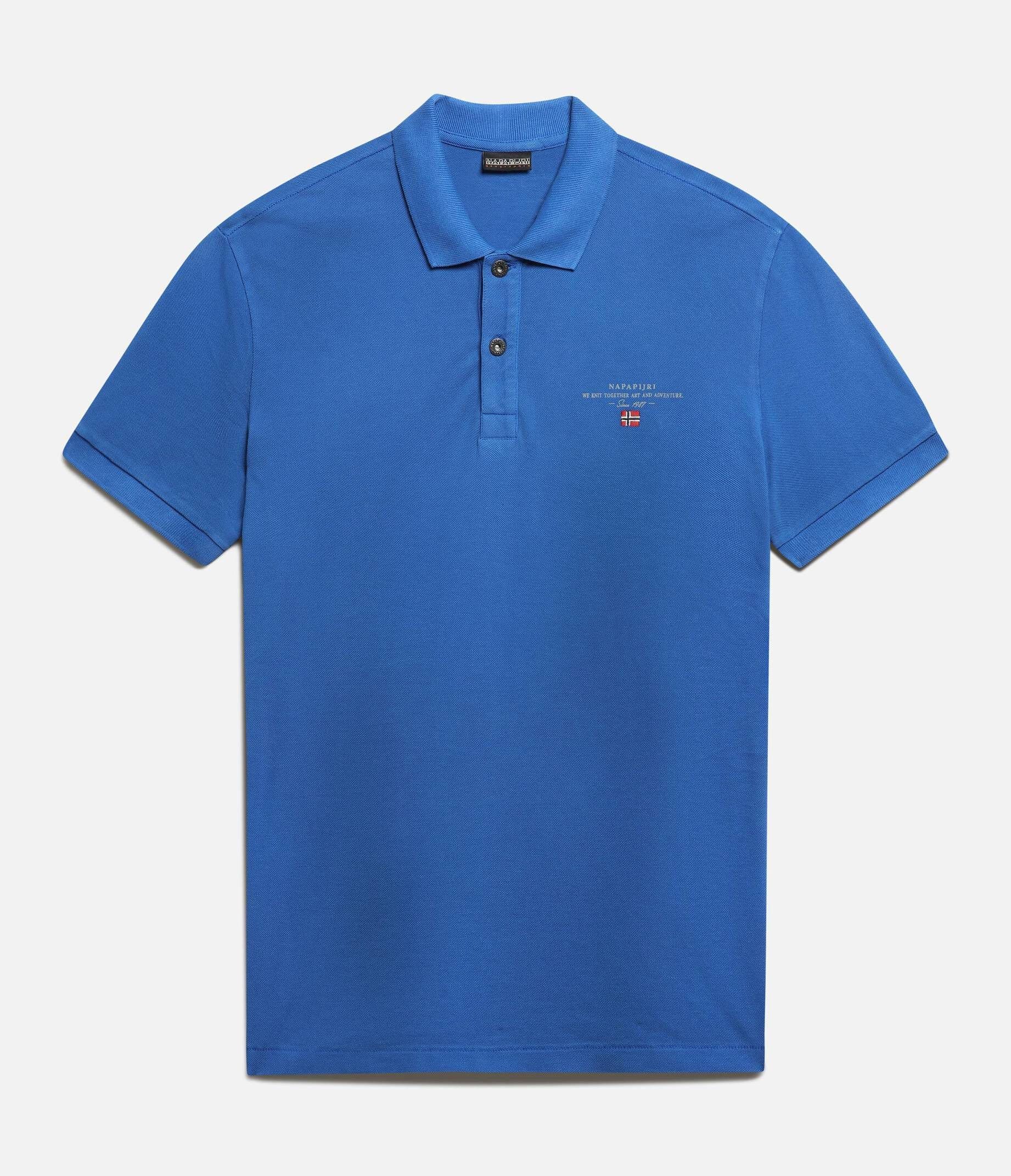 (296) ELBAS blau Herren Napapijri Poloshirt Poloshirt (1-tlg)