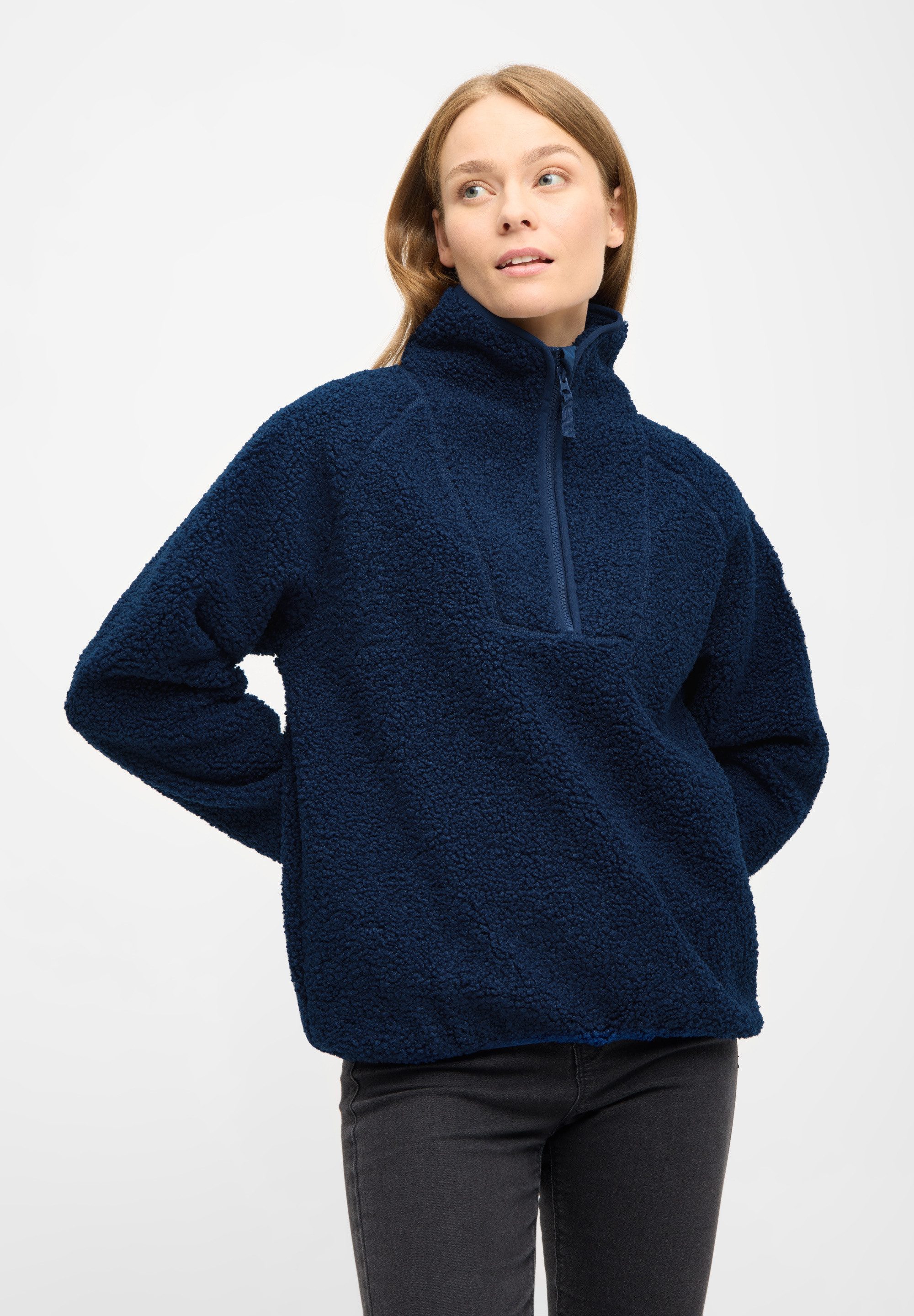 Derbe Fleecejacke Kuschelby Troyer Fleecepullover, Halfzip, warm, gemütlich