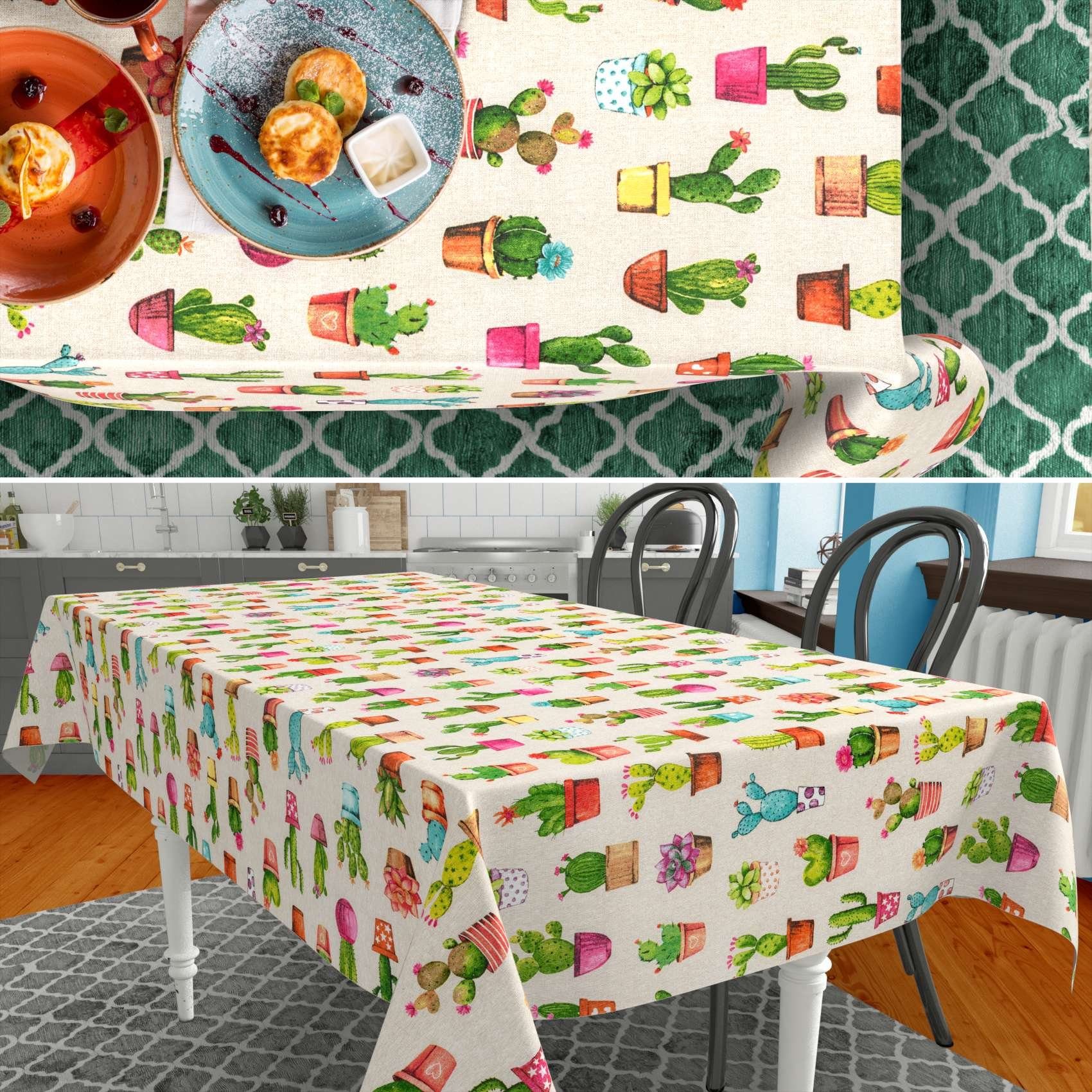 ANRO Tischdecke mit Blumen Botanik aus günstig online kaufen