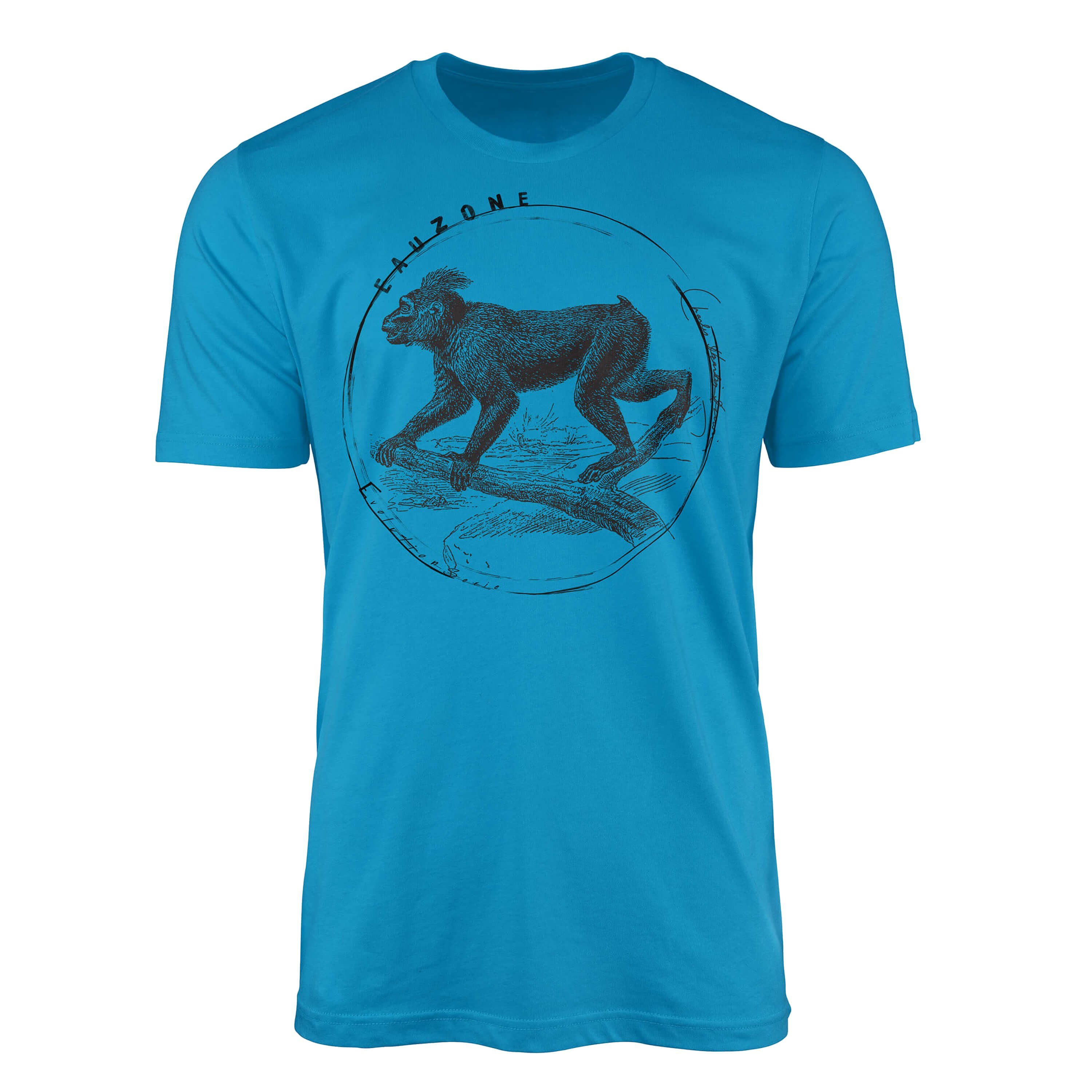 Sinus Art T-Shirt Evolution Herren T-Shirt Makake Atoll