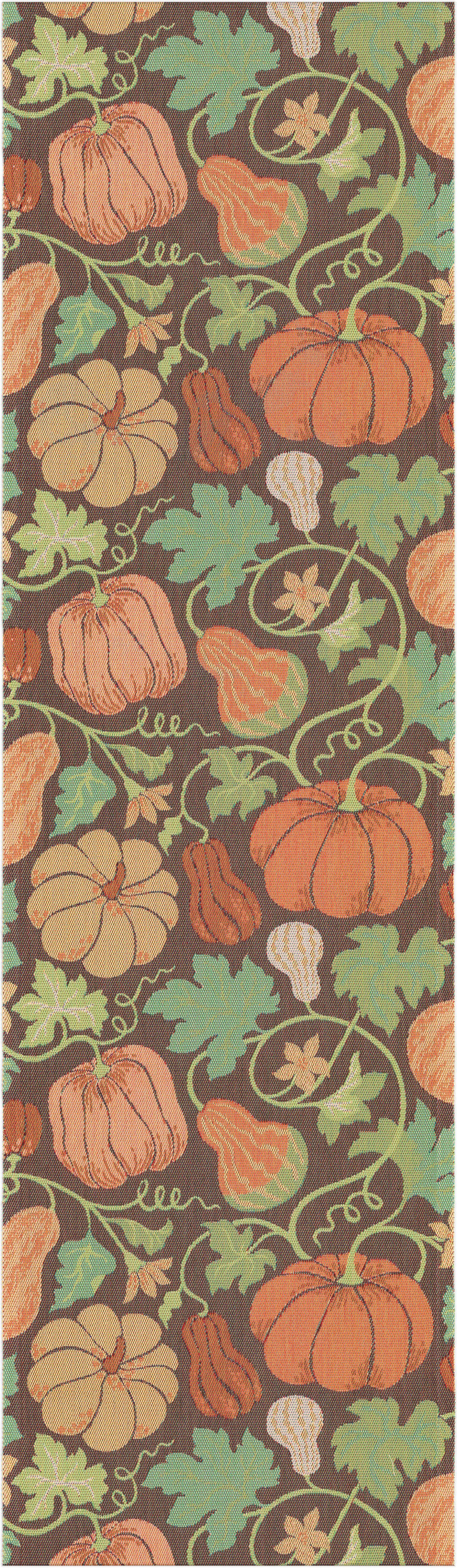 Ekelund Tischläufer Tischläufer Plenty of Pumpkins 35x120 cm, Pixel gewebt (6-farbig) | Tischläufer