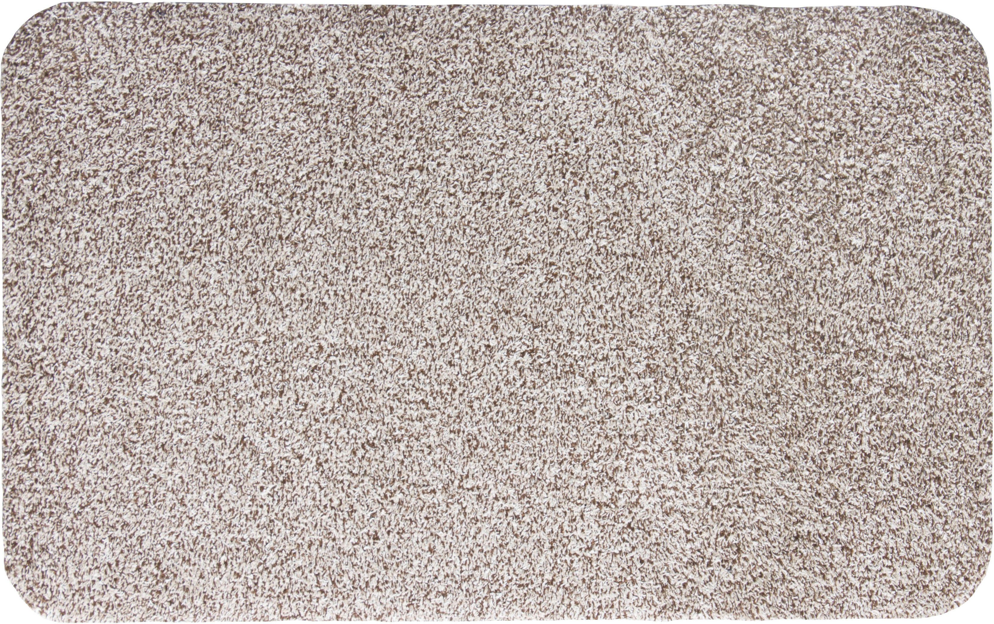 Fußmatte Samson, Andiamo, rechteckig, Höhe: 6 mm, Schmutzfangmatte, waschbar, mit rutschhemmender Unterseite hellbeige