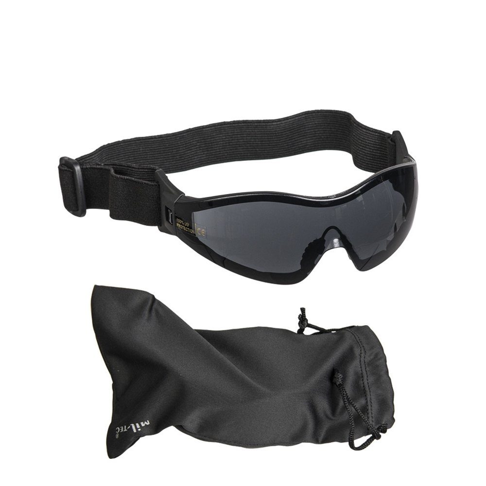 Mil-Tec Sonnenbrille SCHUTZBRILLE PARA SMOKE Verstellband (Packung) elastisches