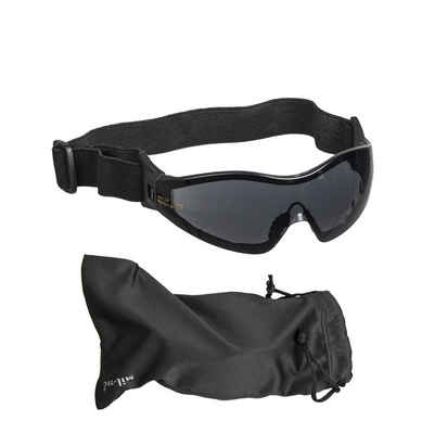Mil-Tec Sonnenbrille SCHUTZBRILLE PARA SMOKE (Packung) elastisches Verstellband