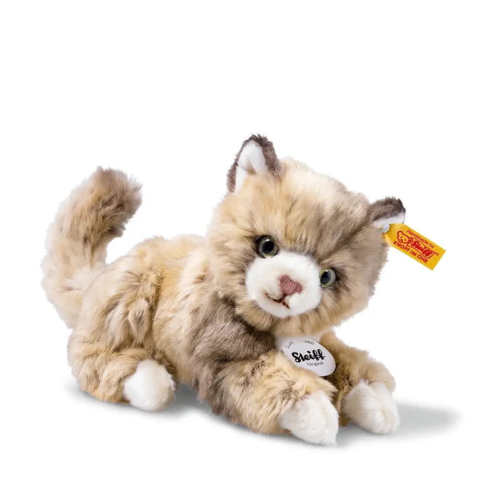 Steiff Kuscheltier Steiff Lucy Katze, braun gefleckt, 18 cm