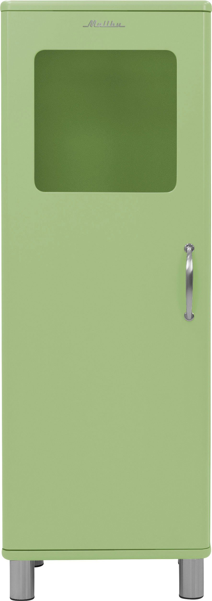 cm Green Malibu Glaseinsatz Vitrine in der Spring Tenzo Tür, zwei mit Einlegeböden, 143 oberen Höhe (1-St)