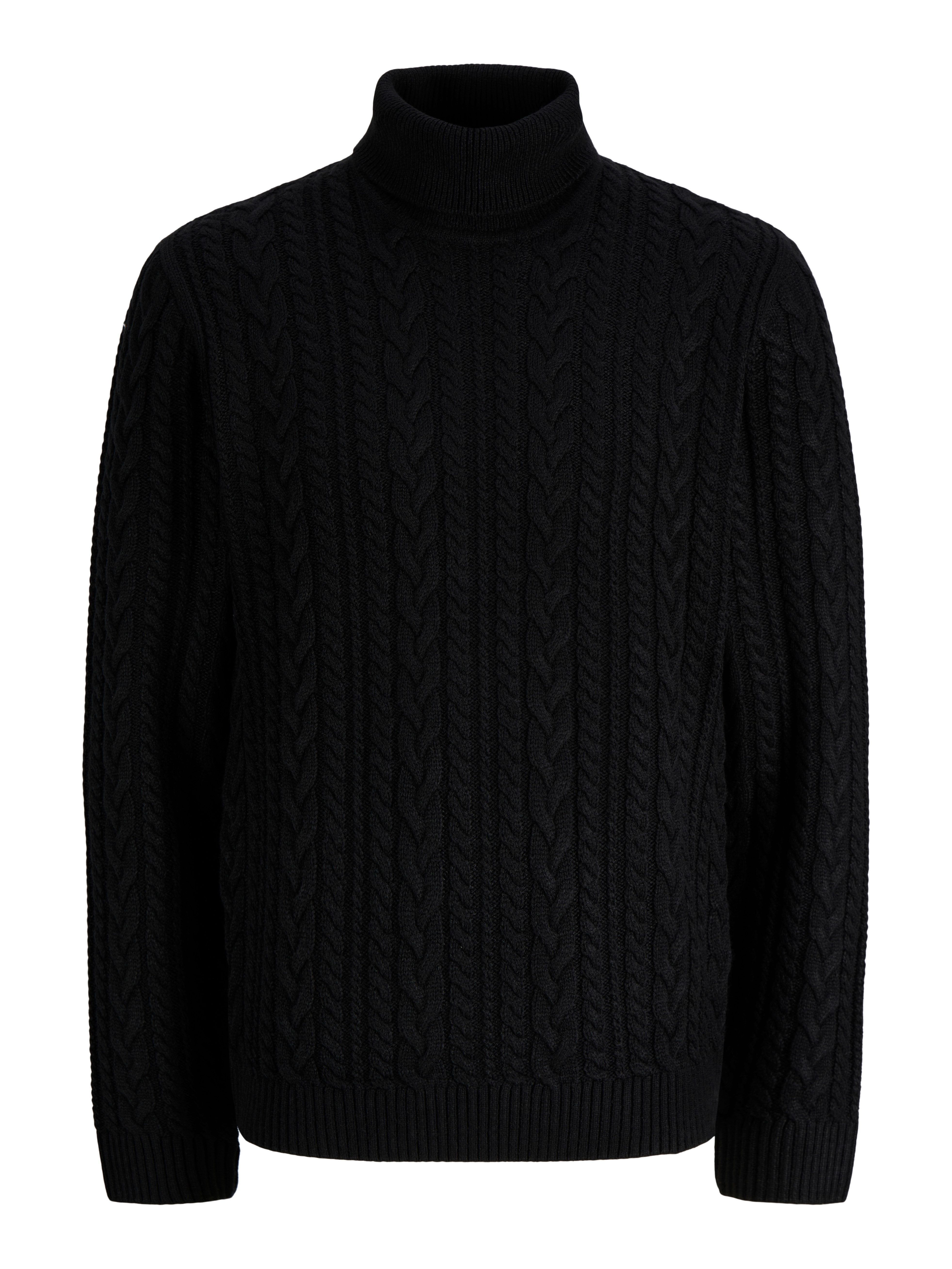 Jack & Jones Rollkragenpullover JPRBLUCALLUM CABLE KNIT ROLL NECK Materialmix, regular fit