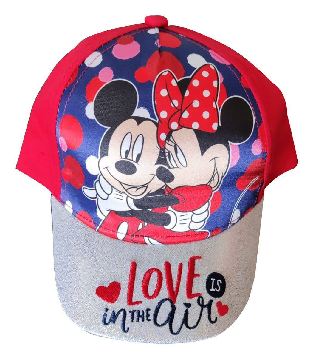 Disney Strickmütze Disney Mickey & Minnie Kappe Mütze Rot Gr. 52