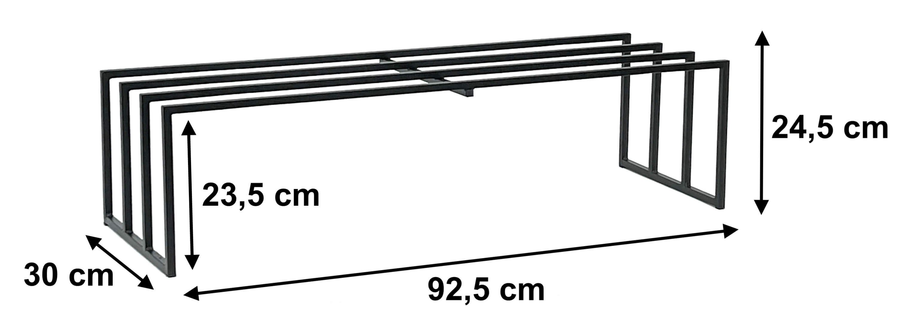 DanDiBo Schuhregal Metall Schwarz 1 Ebene Schuhablage Schuhschrank Modern günstig online kaufen