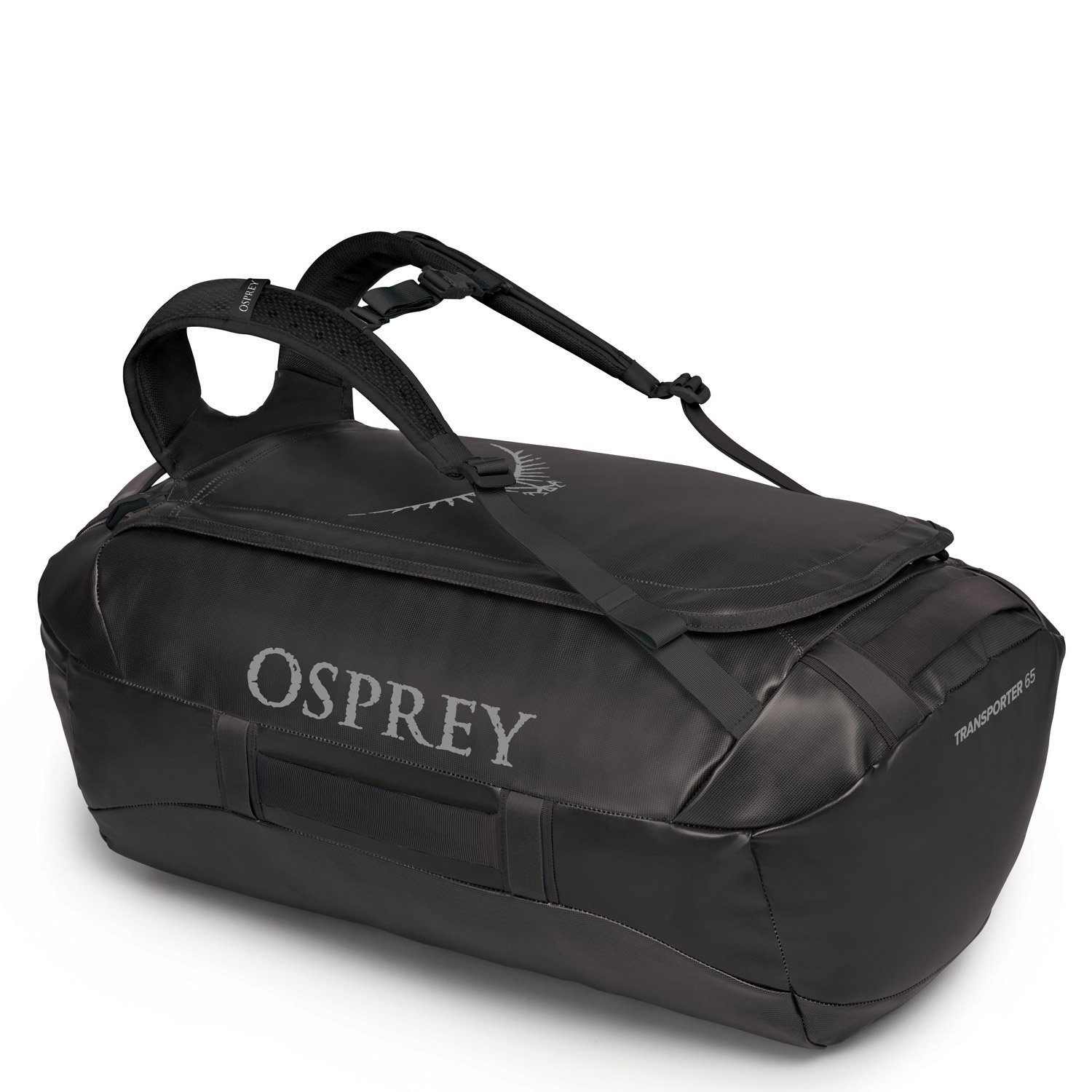 Osprey Rucksack OSPREY Reisetasche/Rucksack Transporter Black Stück) (Stück, 65