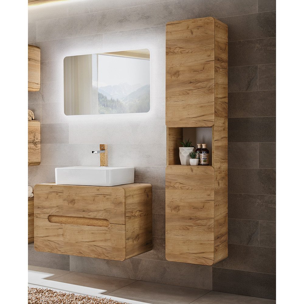 Lomadox Badmöbel-Set LUTON-56-CRAFT, (Spar-Set, 3-St), Badmöbel günstig online kaufen